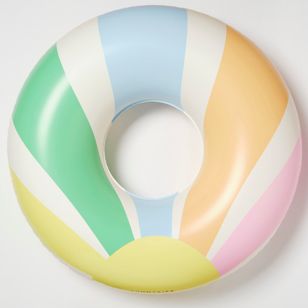 Sunnylife: Tube Float - Pool Side Pastel Gelato - 41" Round Inflatable Ring