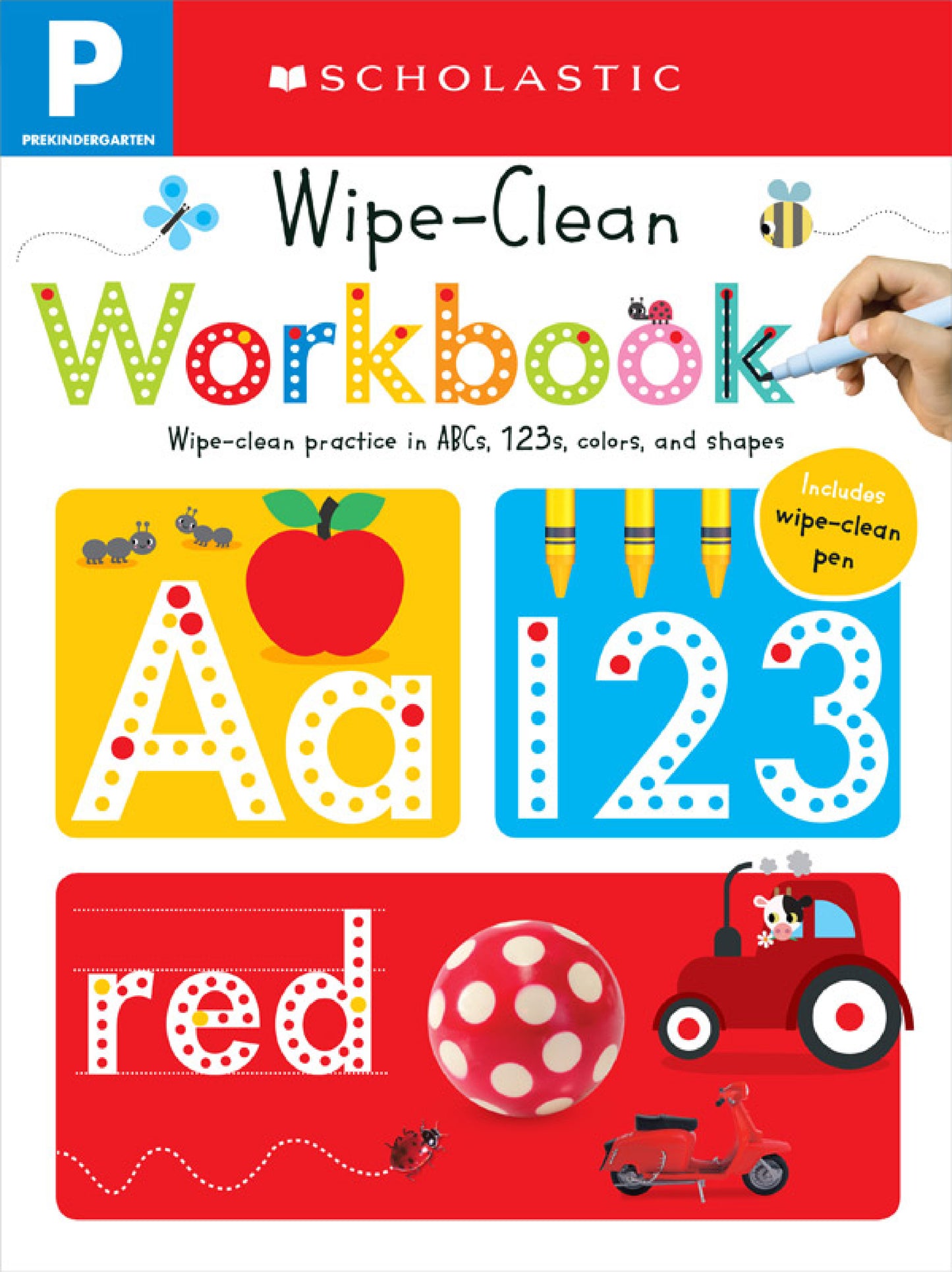Scholastic Pre-K Wipe-Clean Workbook with Pen