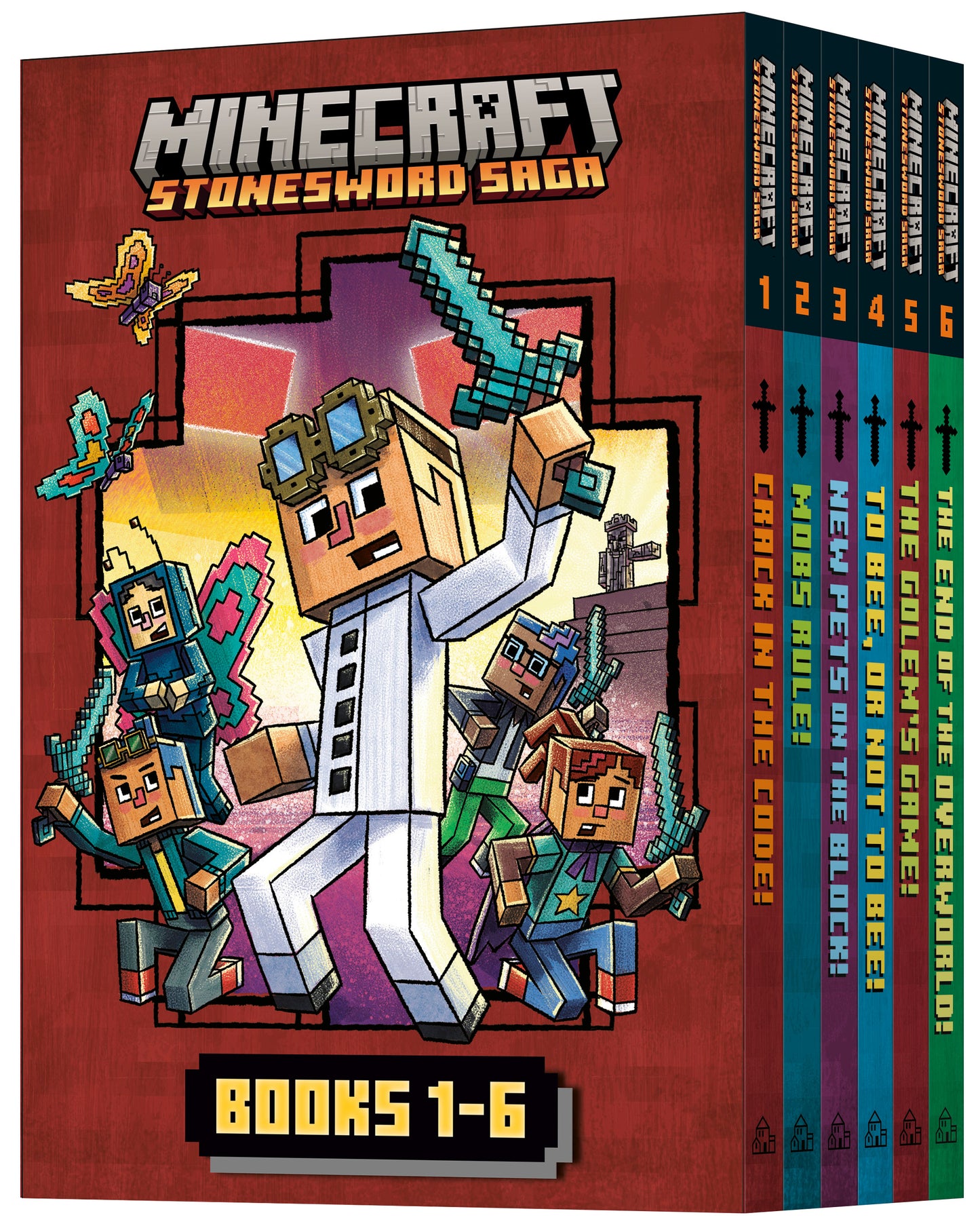 Minecraft Stonesword Saga Complete 6-Book Boxed Set - Hardcover