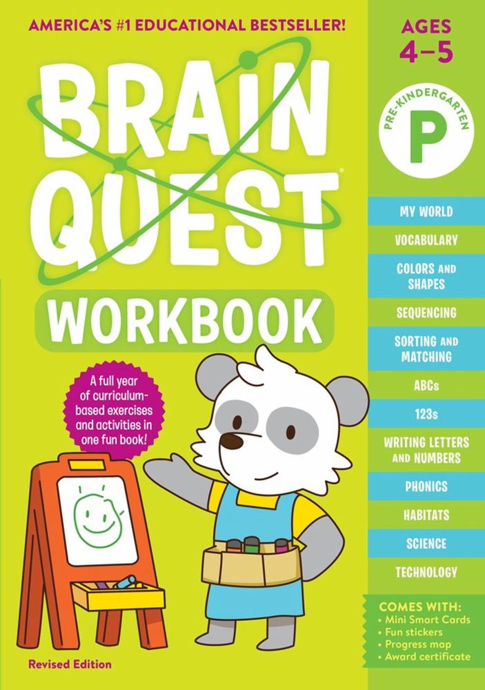 Brain Quest Pre-K Workbook - Revised Edition with Interactive Features