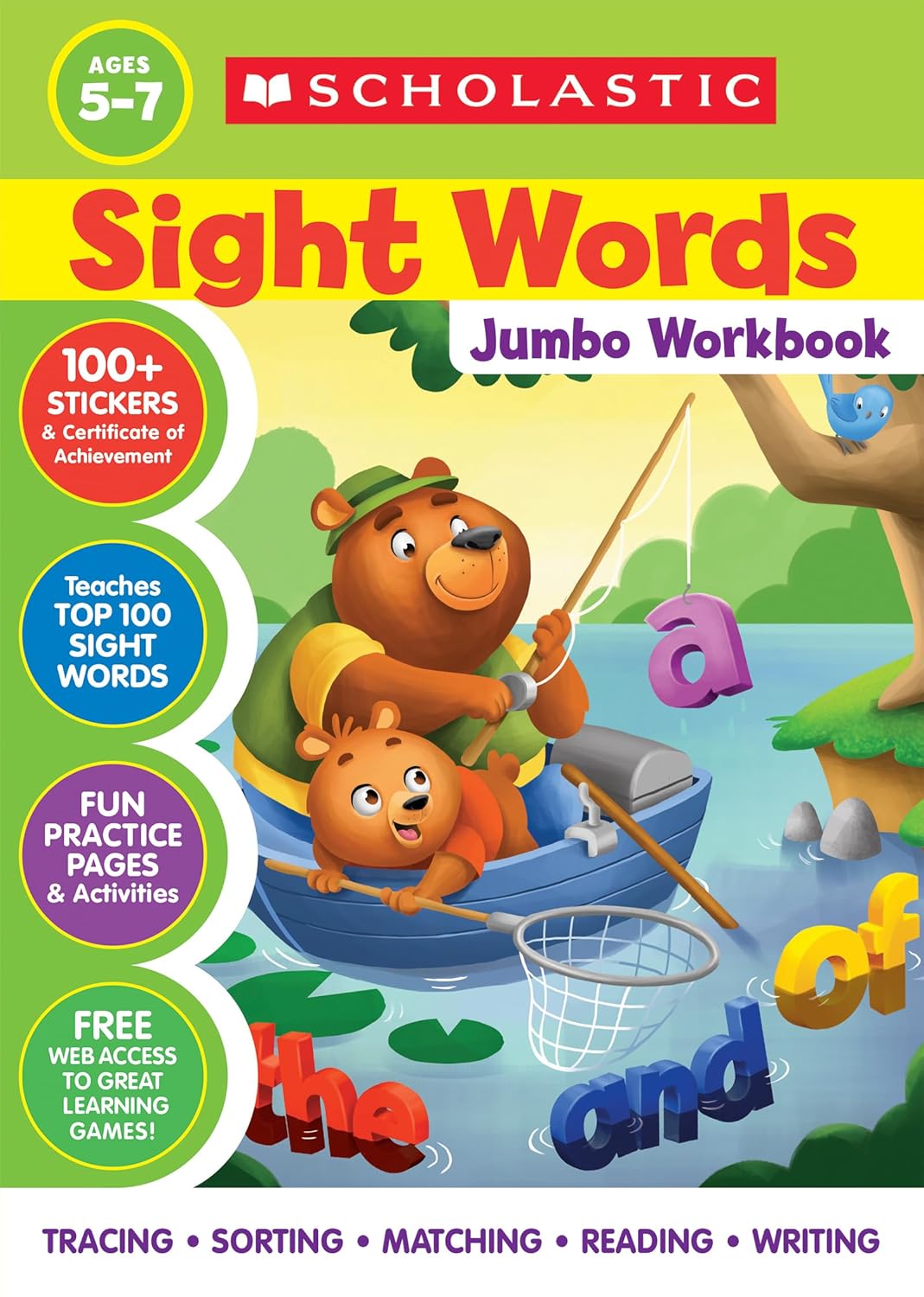 Sight Words Mastery Jumbo Workbook with Stickers