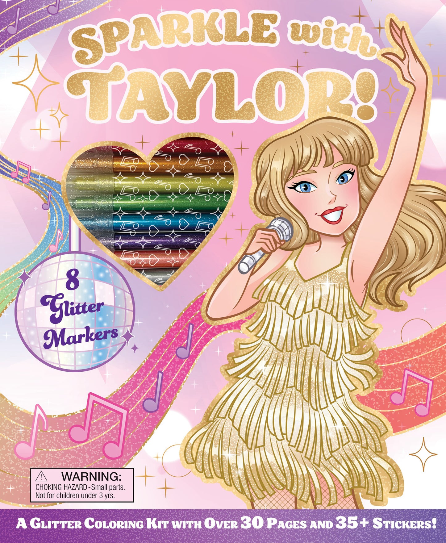 Taylor Swift Glitter Era Coloring Kit with Stickers and Markers