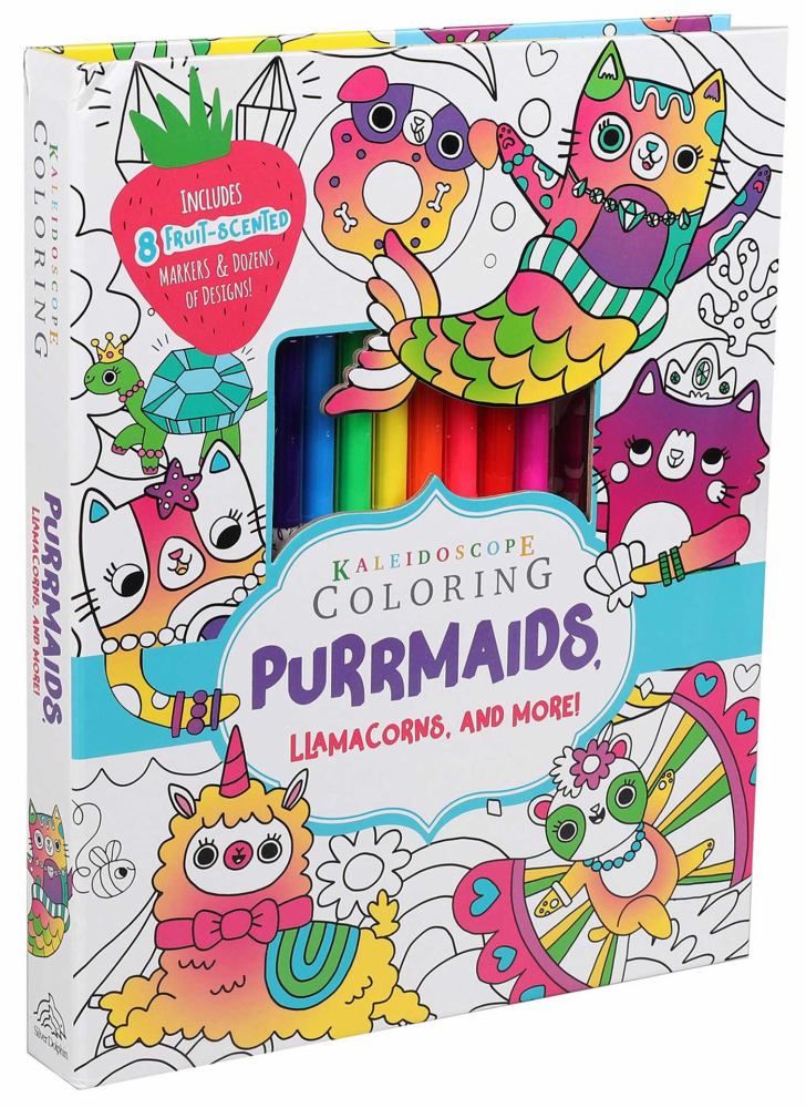 Kaleidoscope Coloring: Purrmaids & Llamacorns Adventure