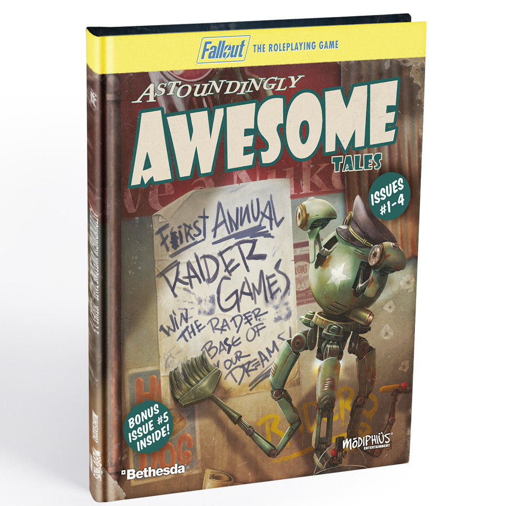 Modiphius Entertainment: Fallout: The Roleplaying Game - Astoundingly Awesome Tales 1-4 & Bonus Quest
