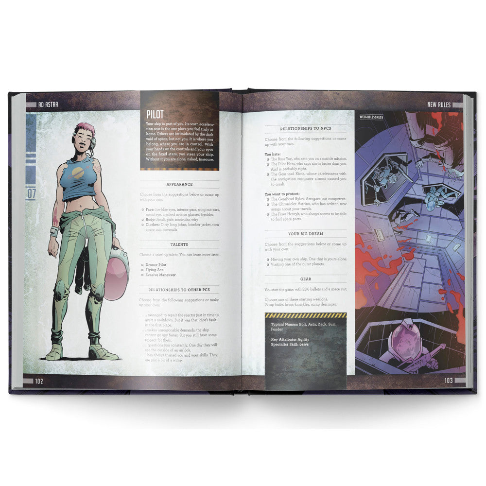 Mutant: Year Zero - Ad Astra Expansion, Hardcover RPG Book