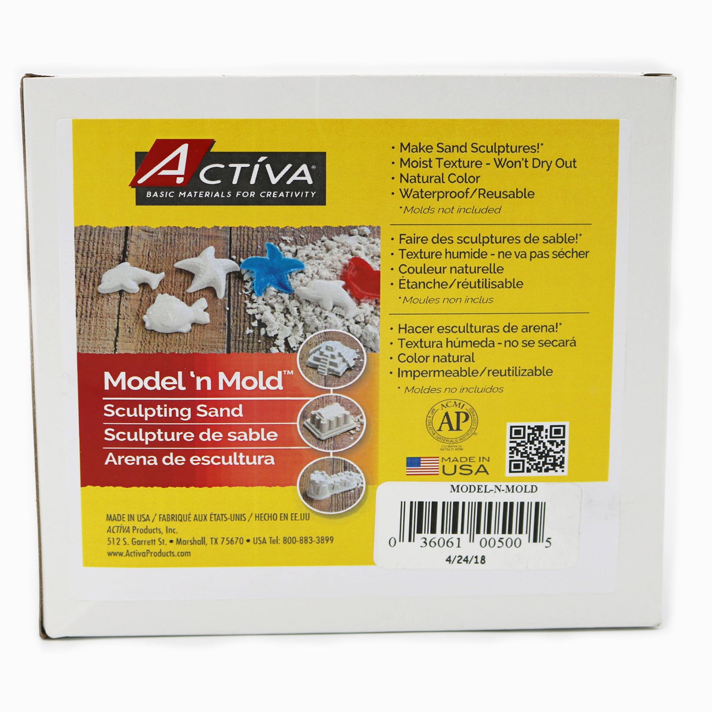 ACTÍVA Model 'n Mold Sculpting Sensory Sand, 3 lbs - Imagination Unearthed!