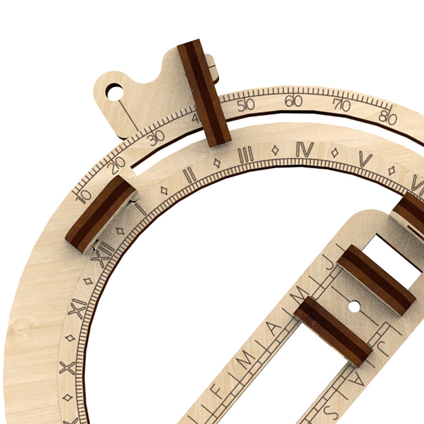 Artoya Vintage Pocket Sundial 3D Wooden STEM Kit, 5-Pack
