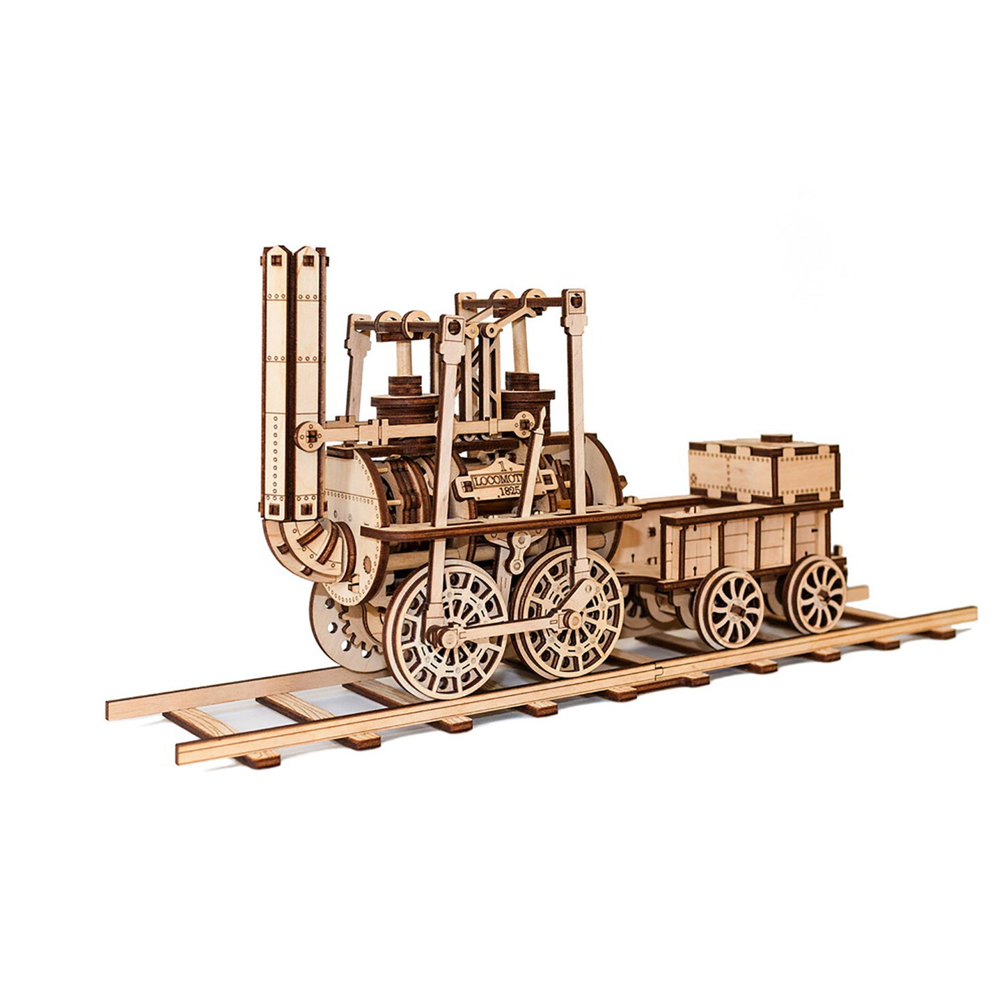 EWA Eco-Wood-Art Locomotive 3D Wooden STEM Construction Kit