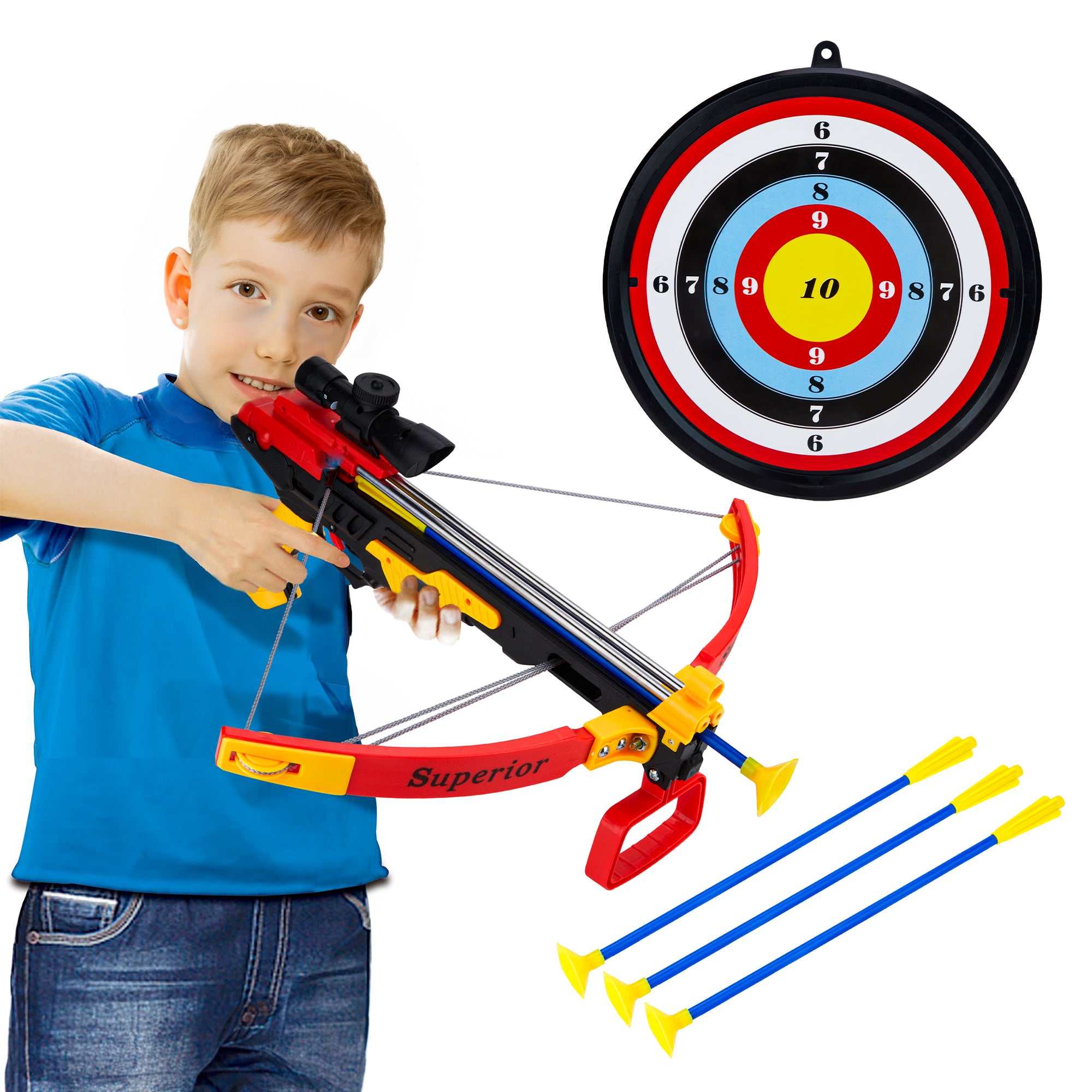 Contixo Kids Archery Crossbow Set with Infrared Sight – Toys