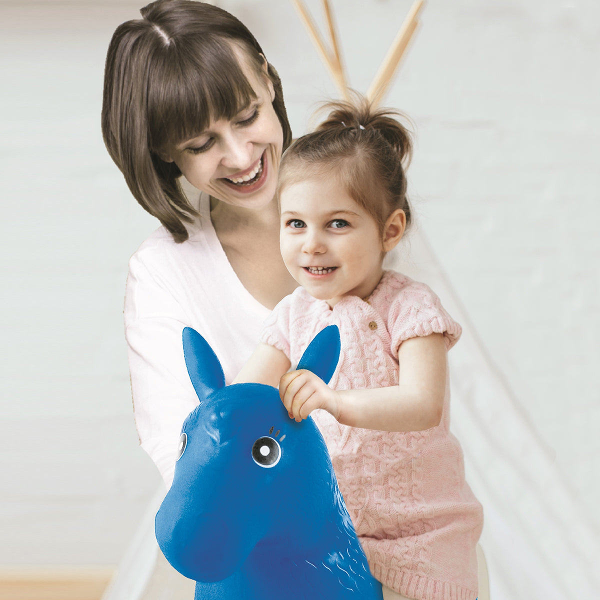 LEXIBOOK Inflatable Jumping Poney with plush suit