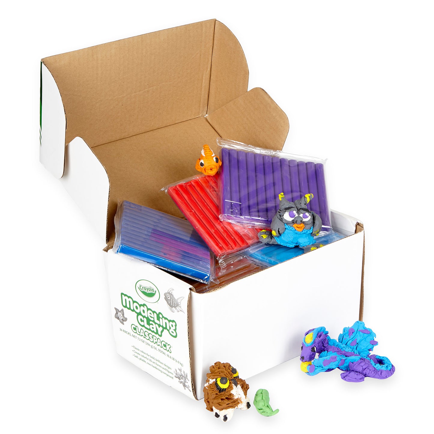 Crayola Modeling Clay Classpack - Assorted Colors, 24 Sets