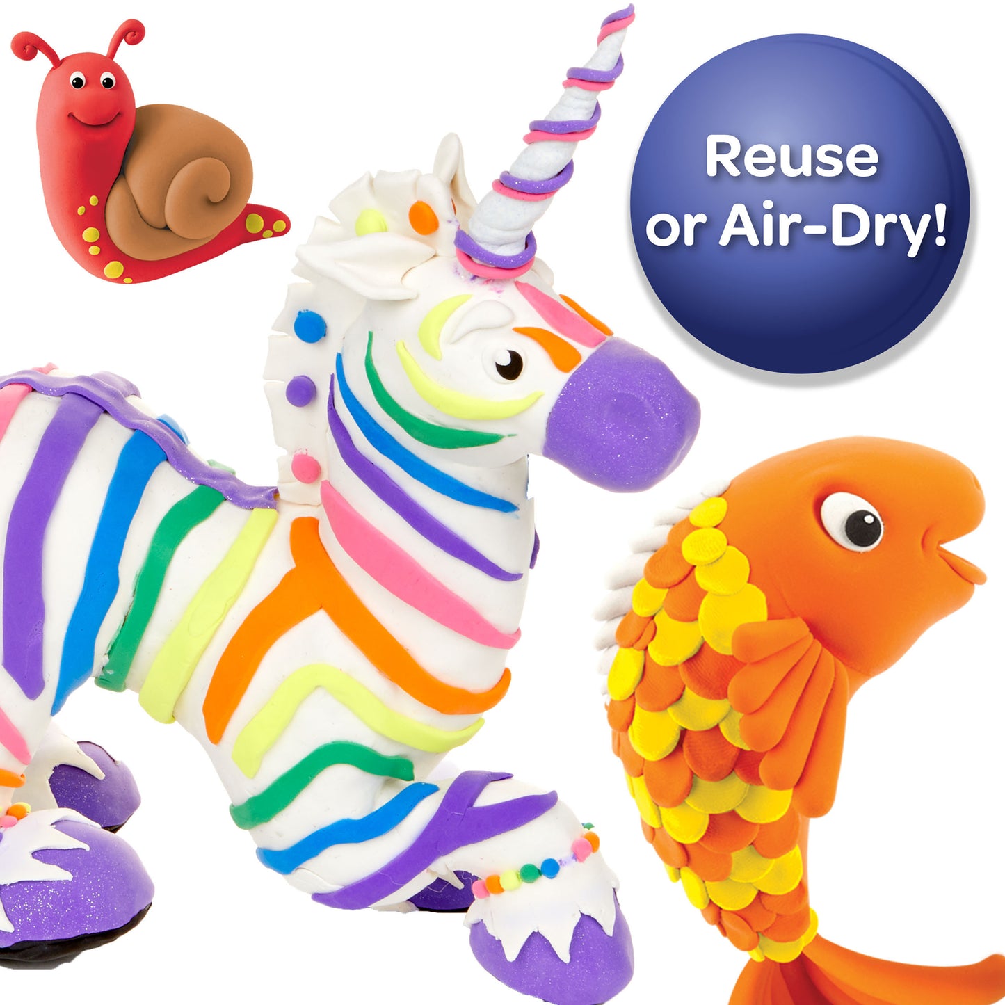 Crayola Model Magic White Modeling Compound Classpack - 75 Pack