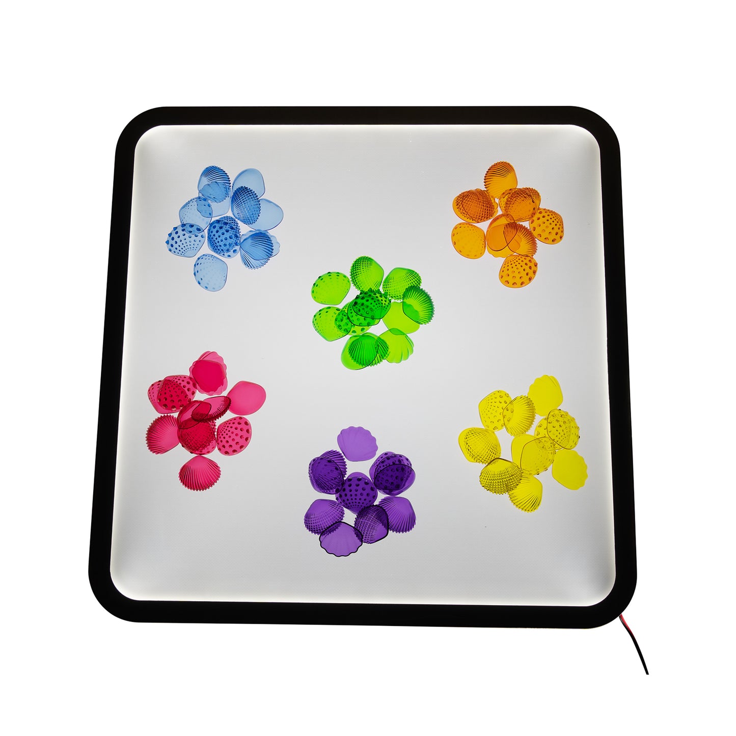 edxeducation Tactile Shells - Transparent - Mini Jar - Set of 72