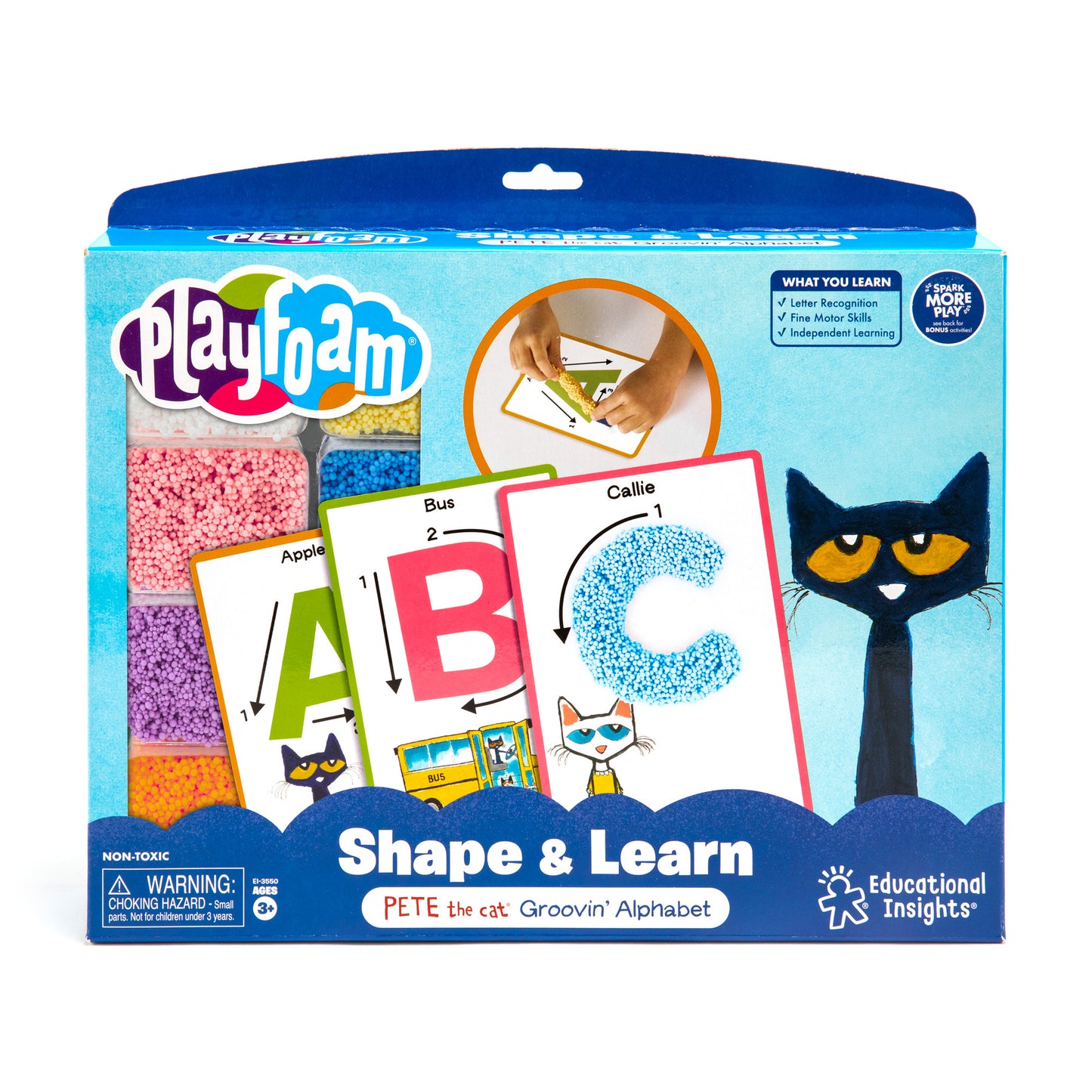 Educational Insights Playfoam Shape & Learn Pete the Cat Groovin' Alphabet
