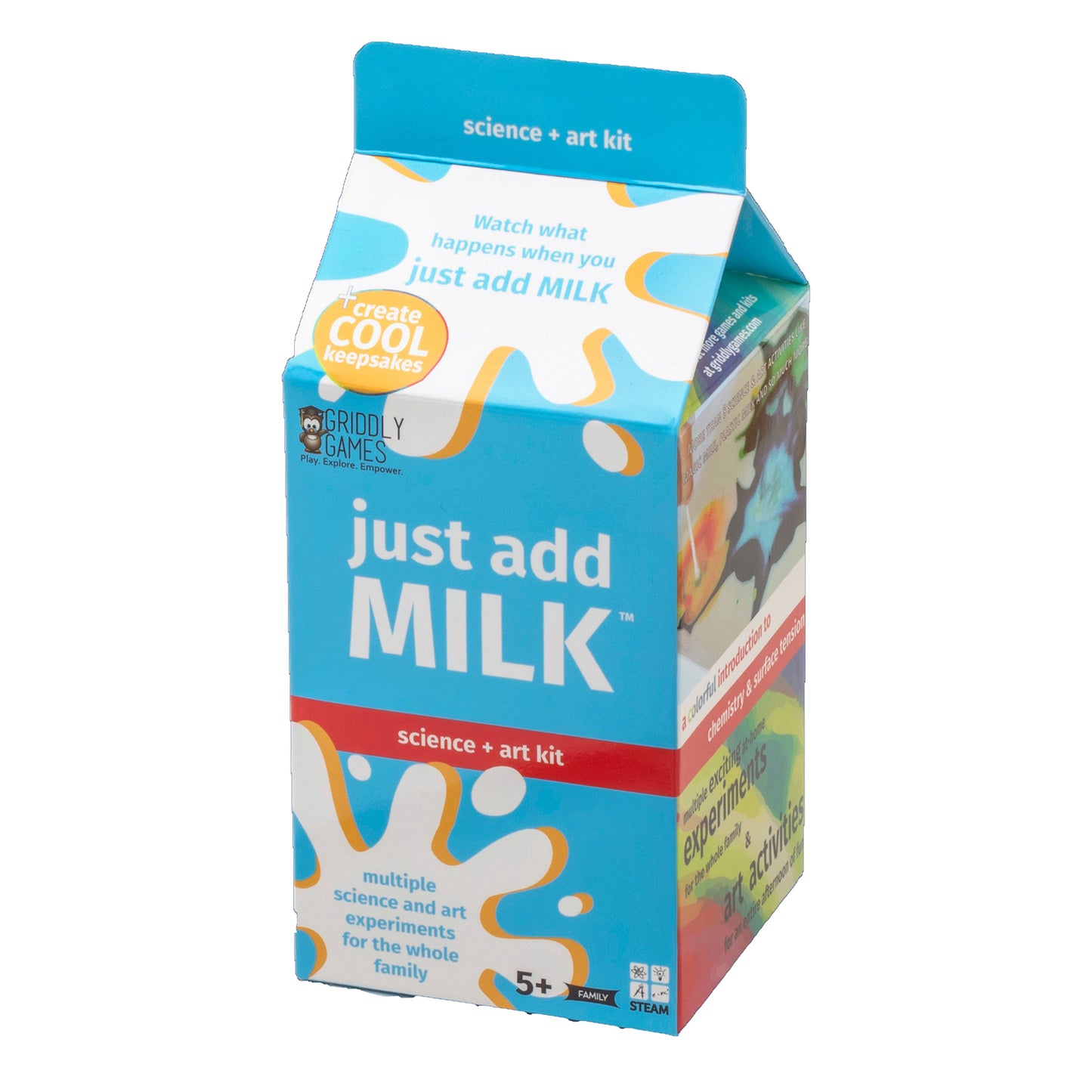Griddly Kids Just Add Milk Science and Art Exploration Kit