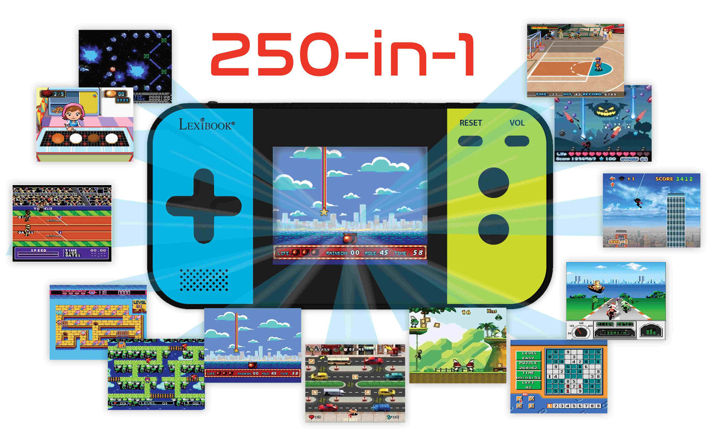 Lexibook Compact Cyber Arcade Handheld Gaming Console