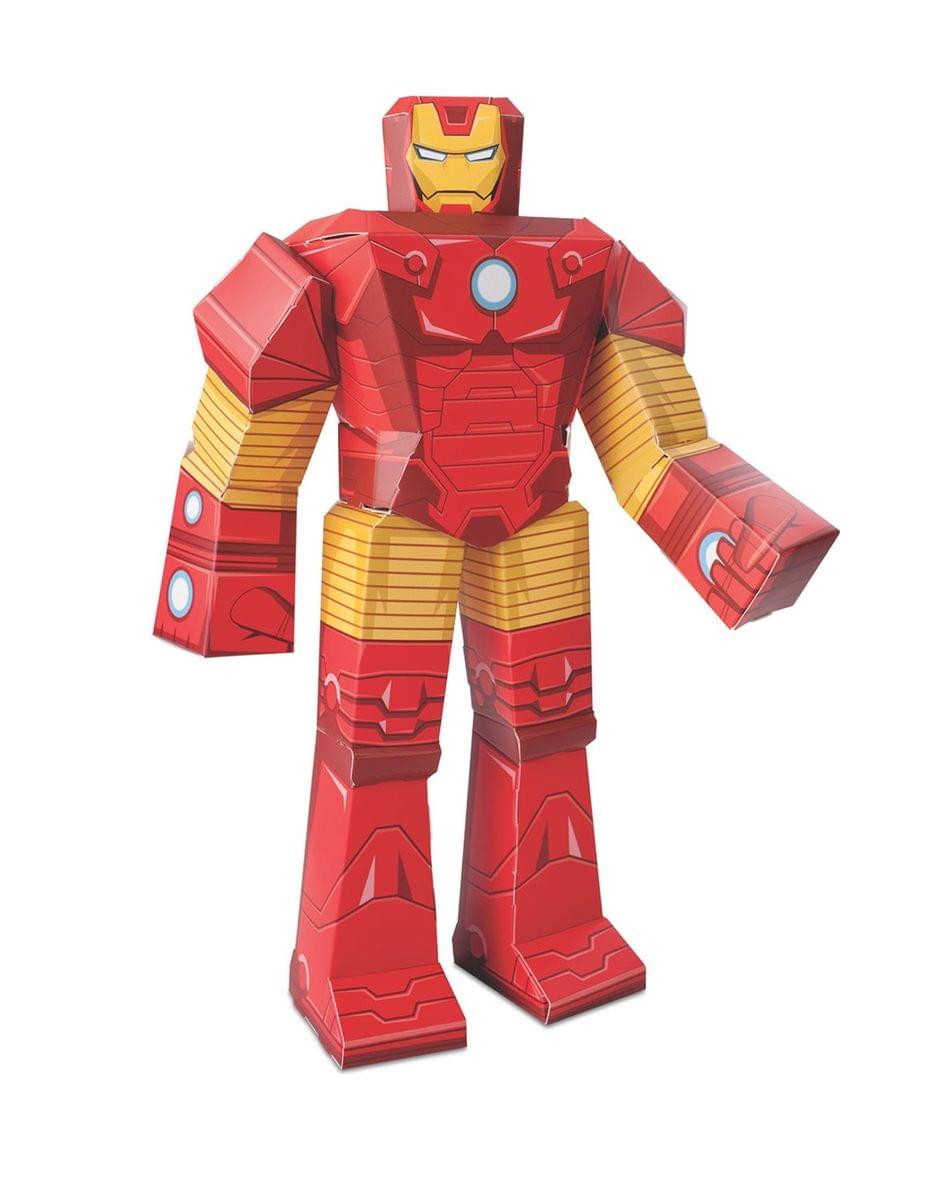 iron man 2 helmet toys r us Marvel Blueprint Paper Craft 12" Figure: Iron Man