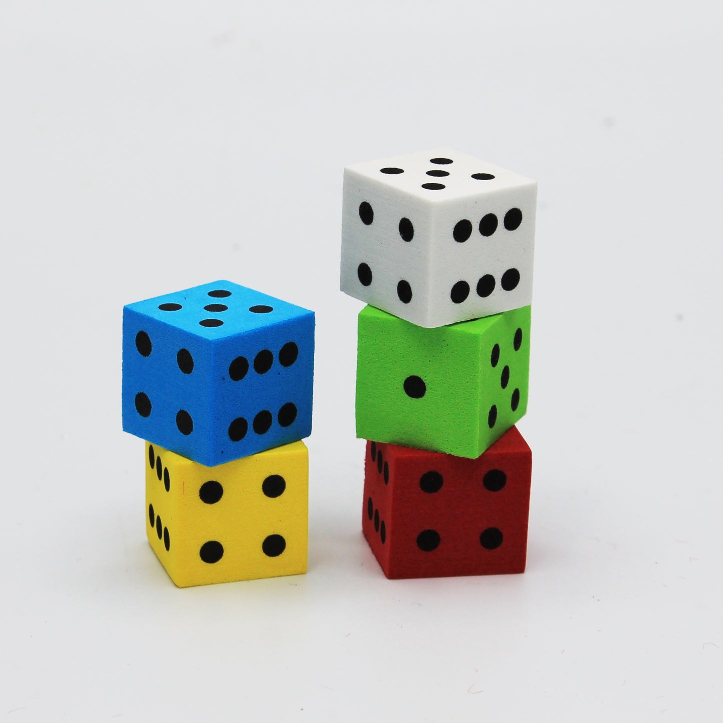 Koplow Games Multi-Color Foam Spot Dice Set, 16mm - 200 Pack