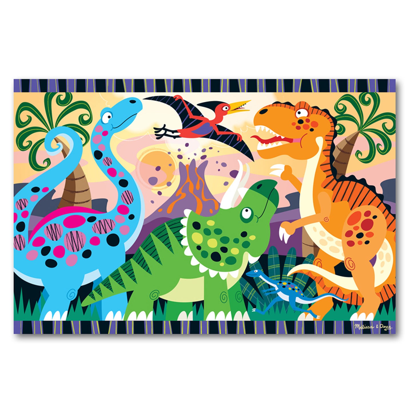 Melissa & Doug Dinosaur Dawn 24-Piece Floor Puzzle