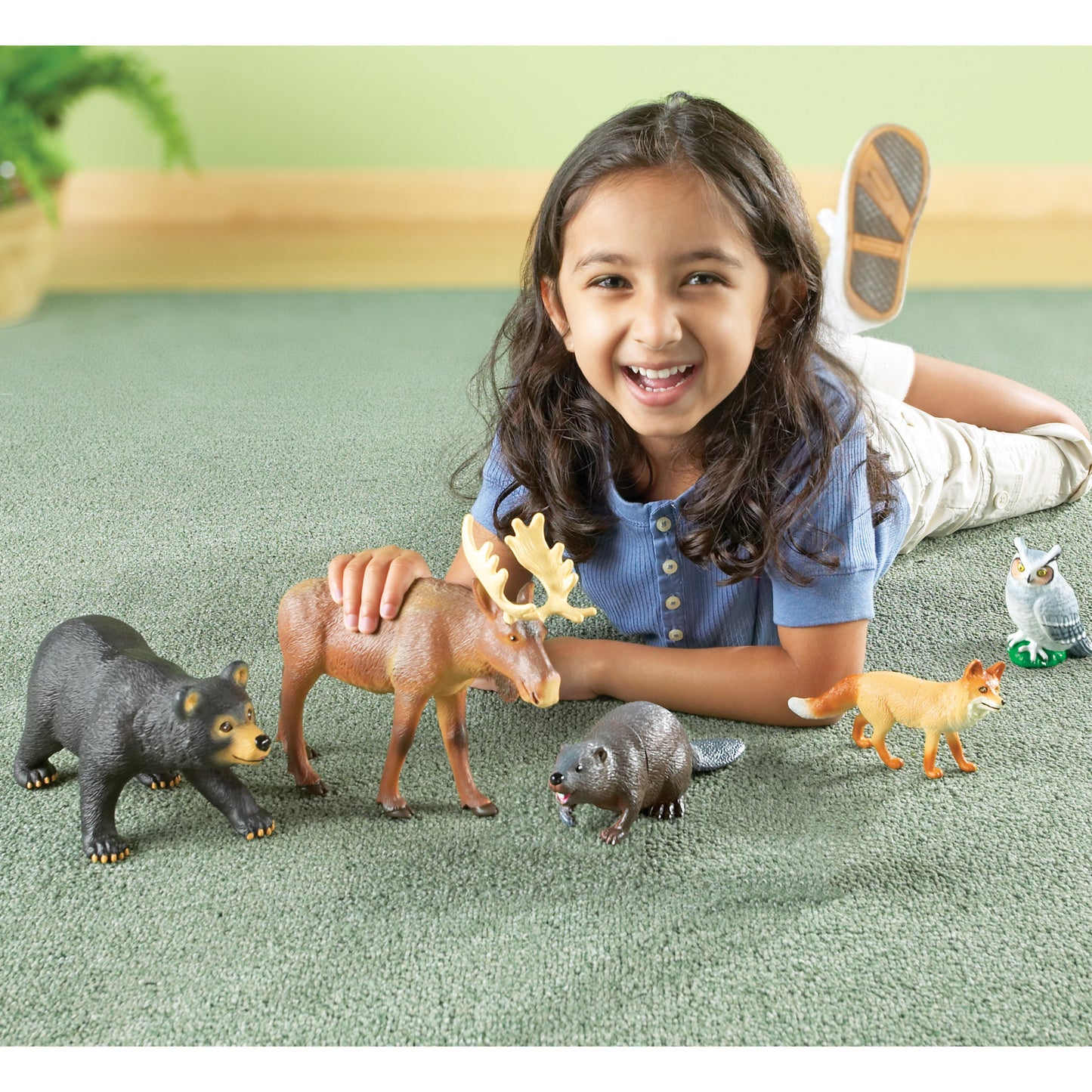 Learning Resources Jumbo Forest Animals Playset - Set of 5