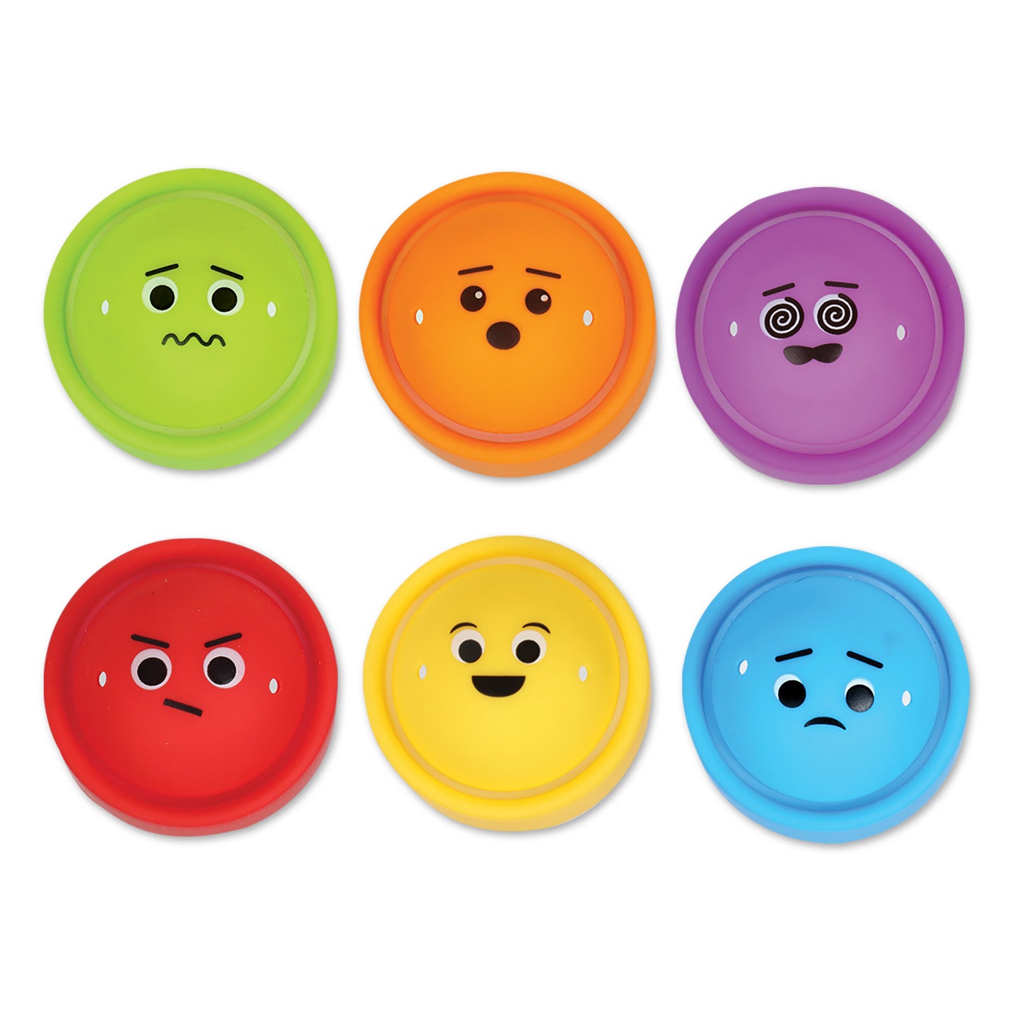 Learning Resources Rainbow Emotions Fidget Poppers - SEL Classroom Set