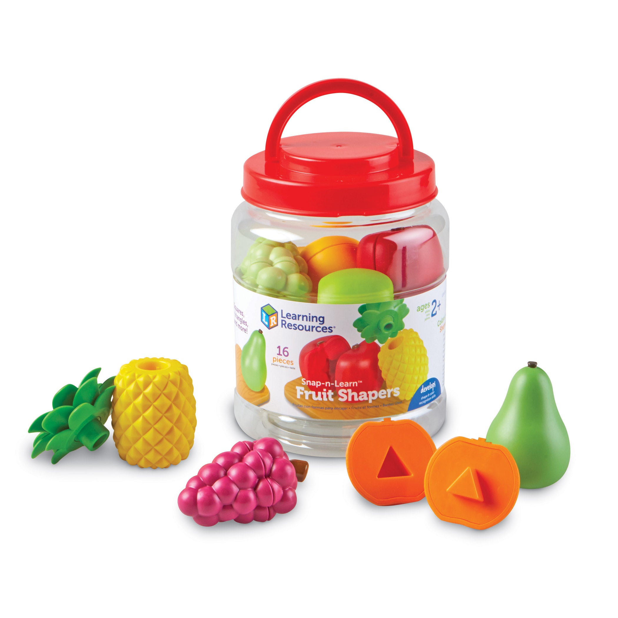 Learning Resources Snap-n-Learn Fruit - Shape & Color Matching
