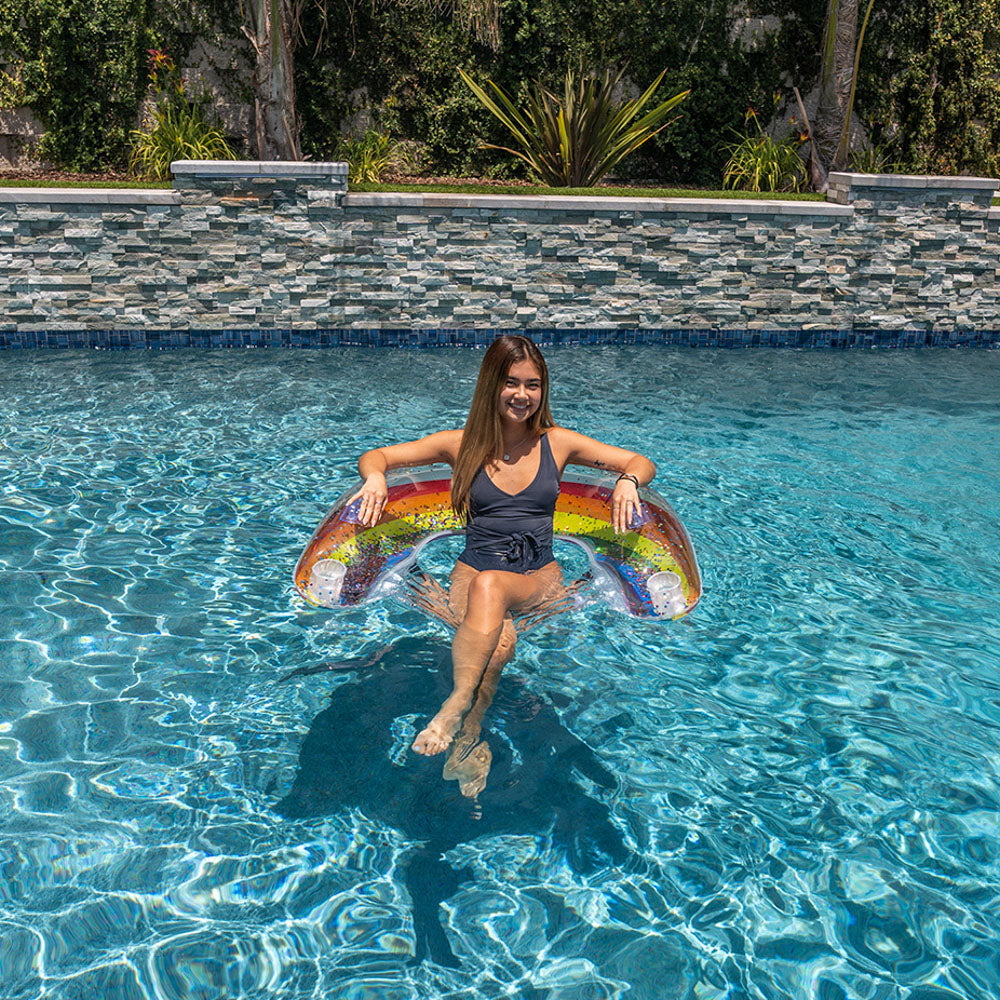 Rainbow Collection Glitter Large Sun Chair - Classic Rainbow