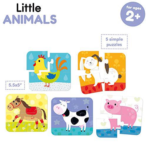 Banana Panda Little Animals 5-Pack Jigsaw Puzzle – 4 pc Each