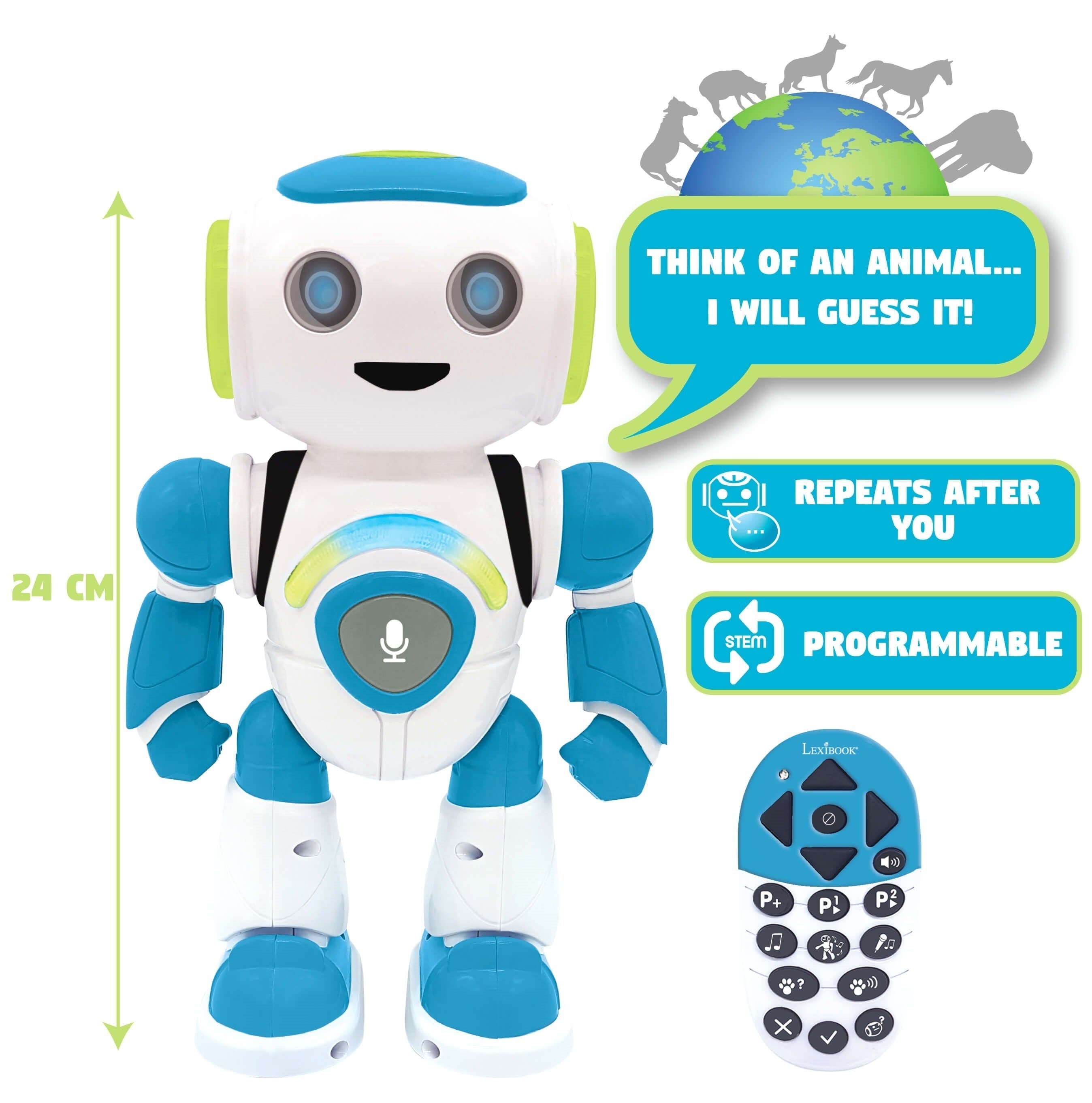 Lexibook POWERMAN Interactieve robot om te leren en te spelen incl Lexibook POWERMAN Interactieve robot om te leren en te spelen incl