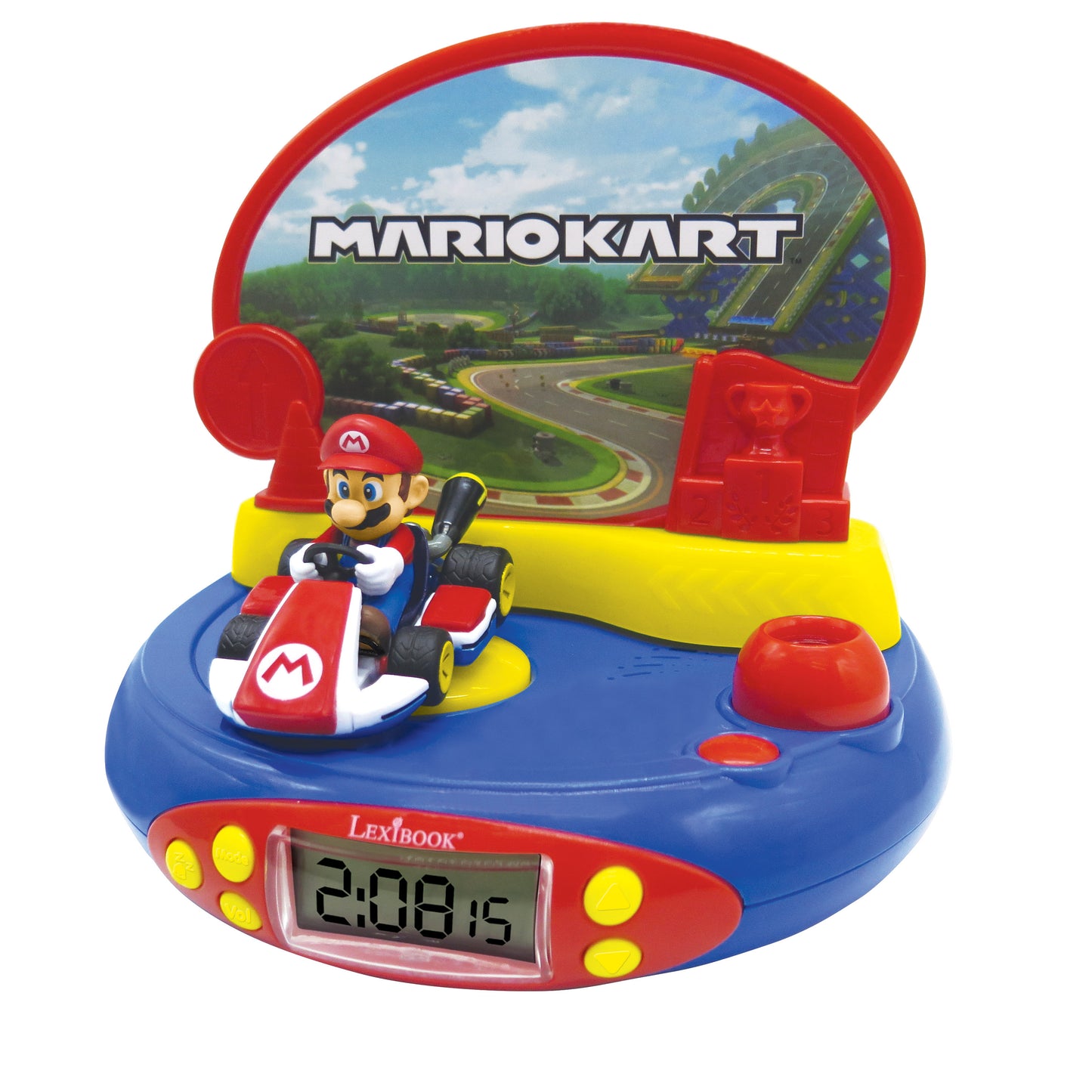 Mario Kart 3D Character Projector Clock - Interactive Time-Telling Fun