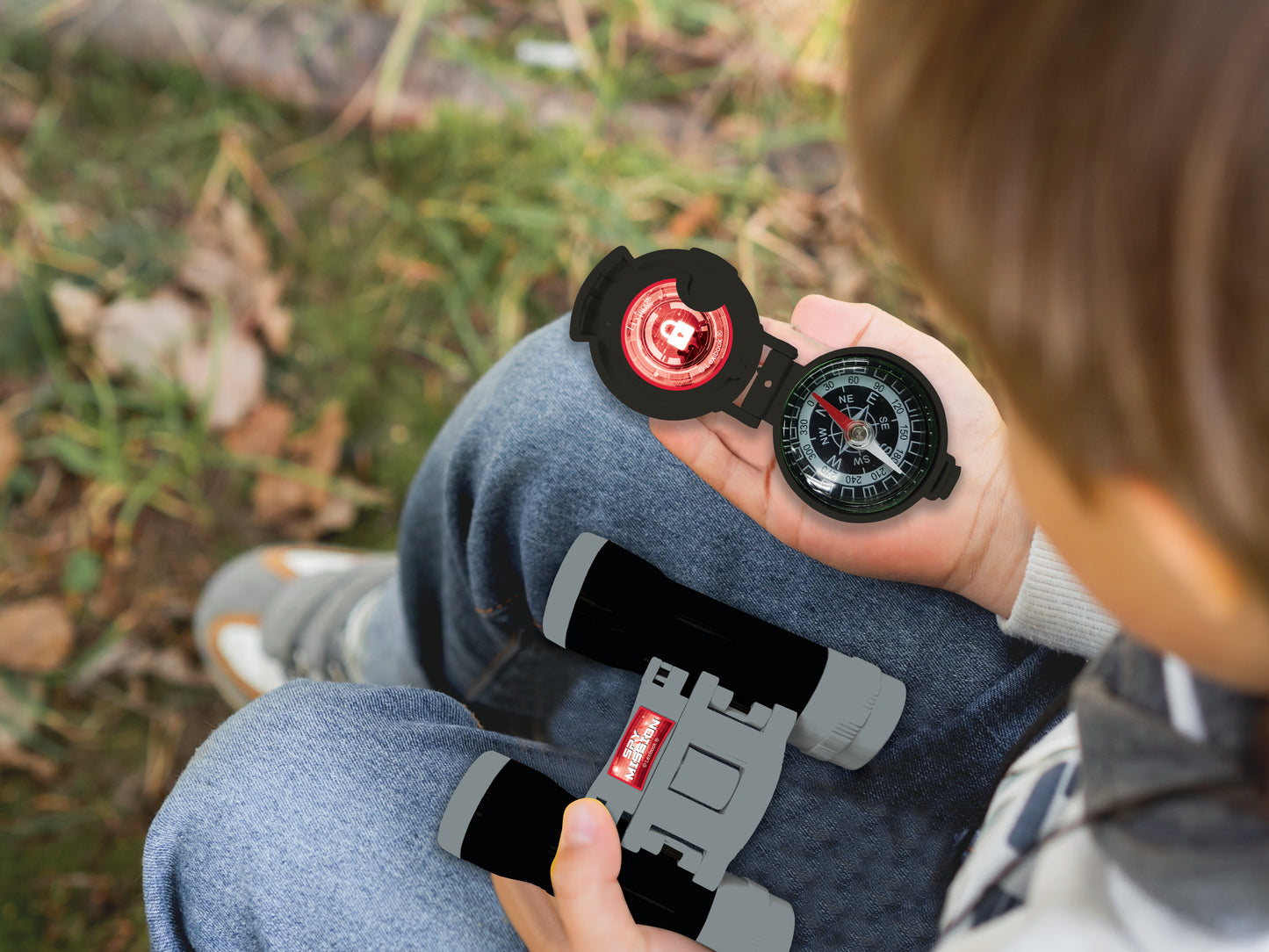 Lexibook Ultimate Spy Walkie Talkies Adventure Set with Binoculars and Torch