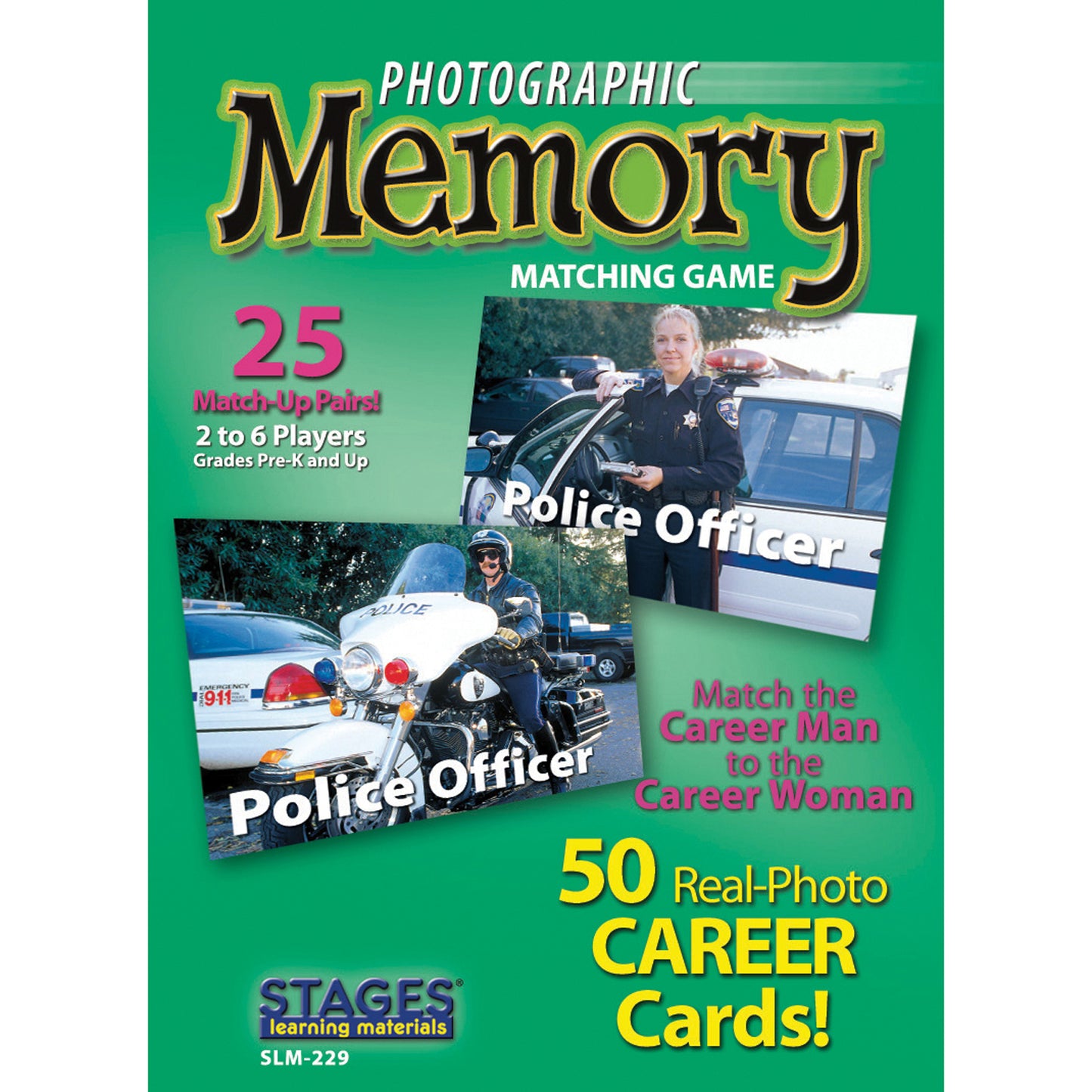 Stages Learning Memory Match - Careers Photographic Game - Triple Pack
