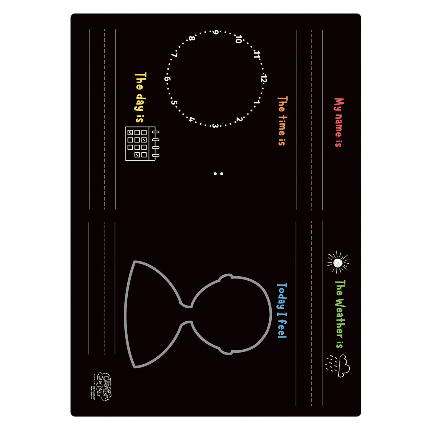 The Pencil Grip Activity Playmat - Reusable Drawing Mat - Pack of 6