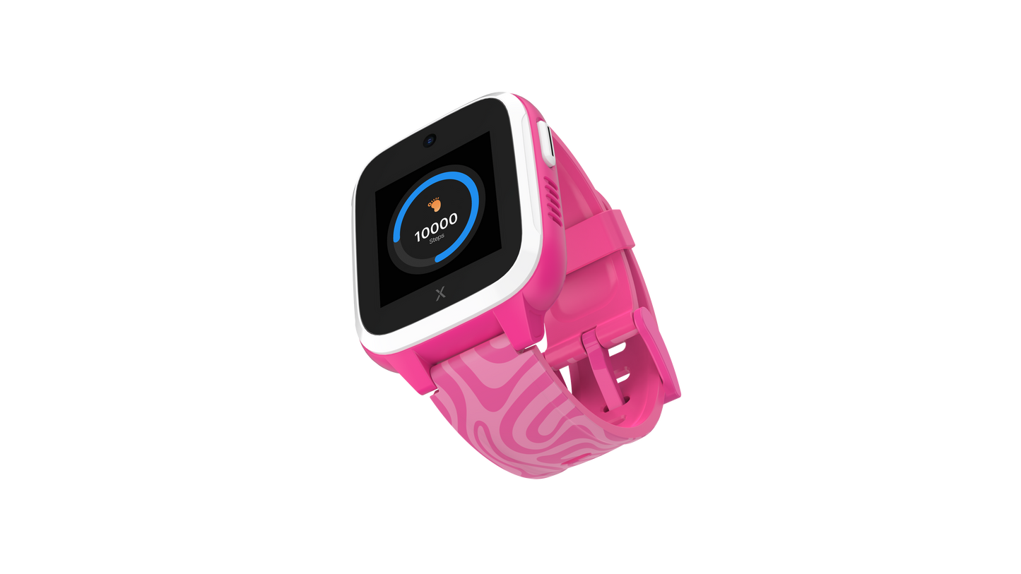 Xplora XGO3 Jungle Edition Kids’ Smart Watch - Pink Zebra Strap