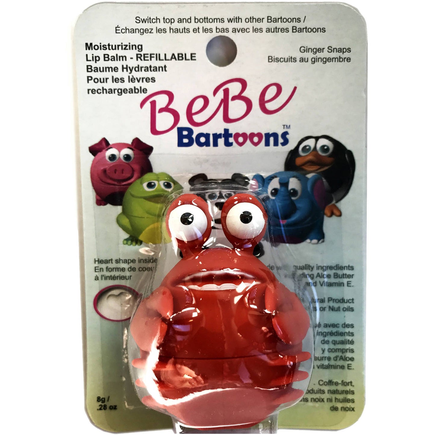 Bebe Bartoons Lobster & Ginger Snaps Lip Balm