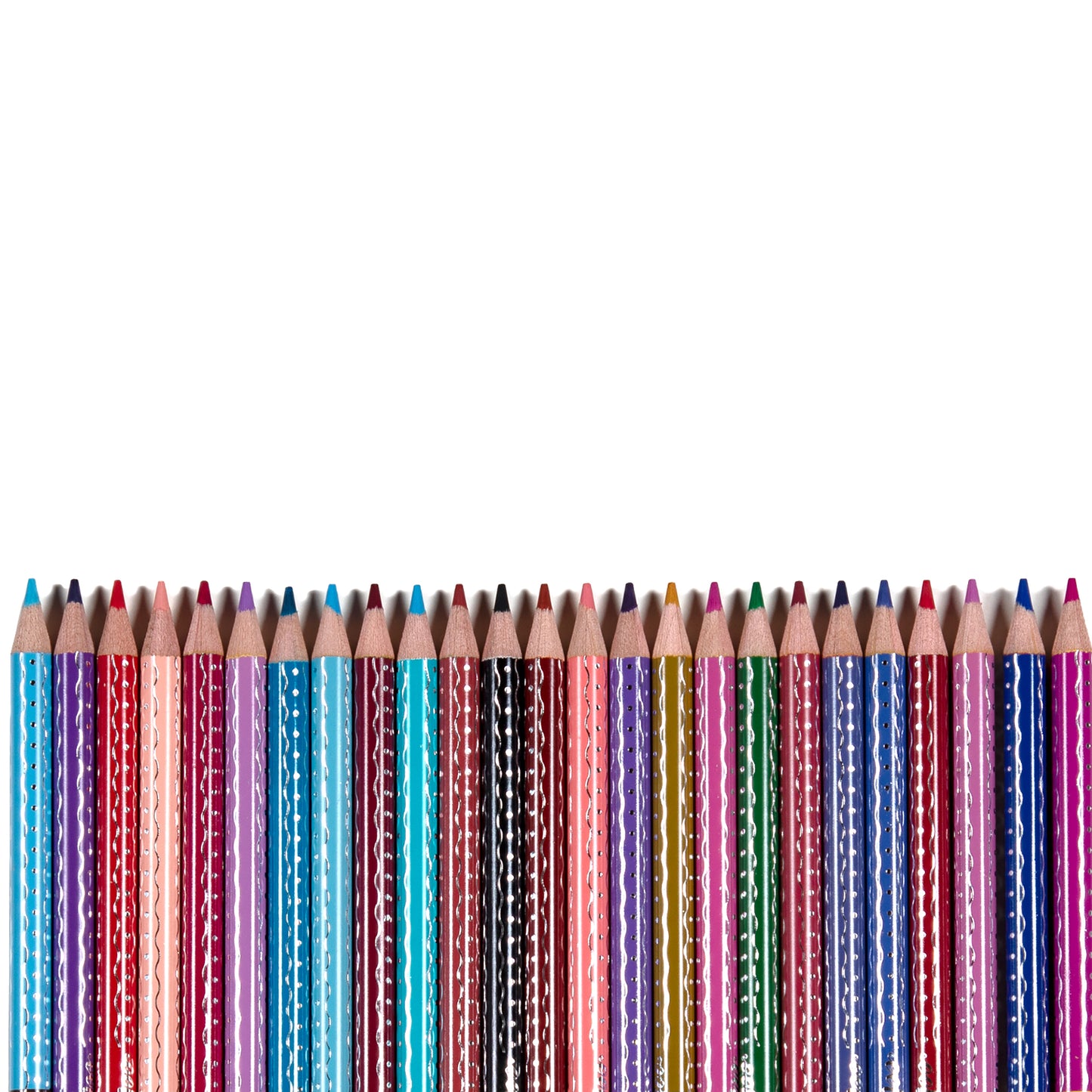 eeBoo Rainbow Collection Double-Sided 25pc Colored Pencils Set