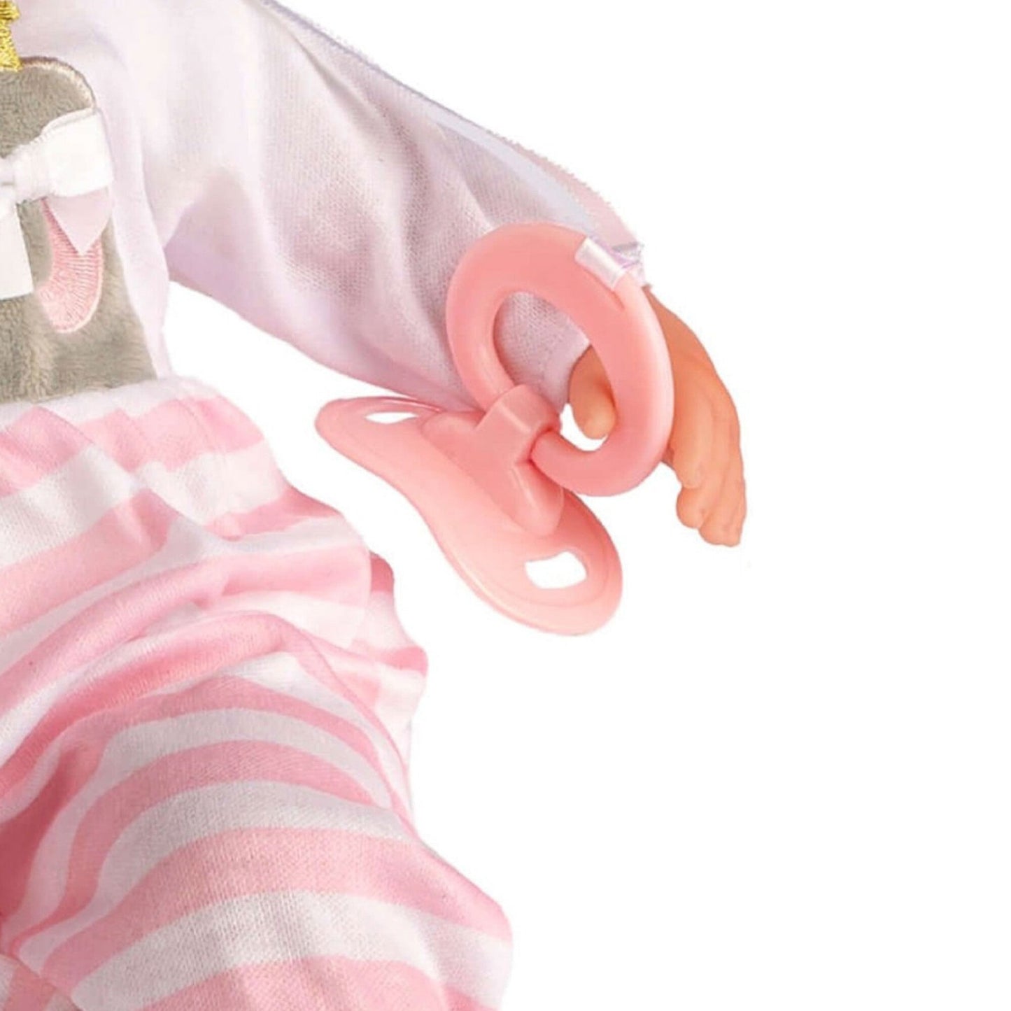 JC Toys Nonis Boutique 15" pink soft body baby doll with open/close eyes and accessories