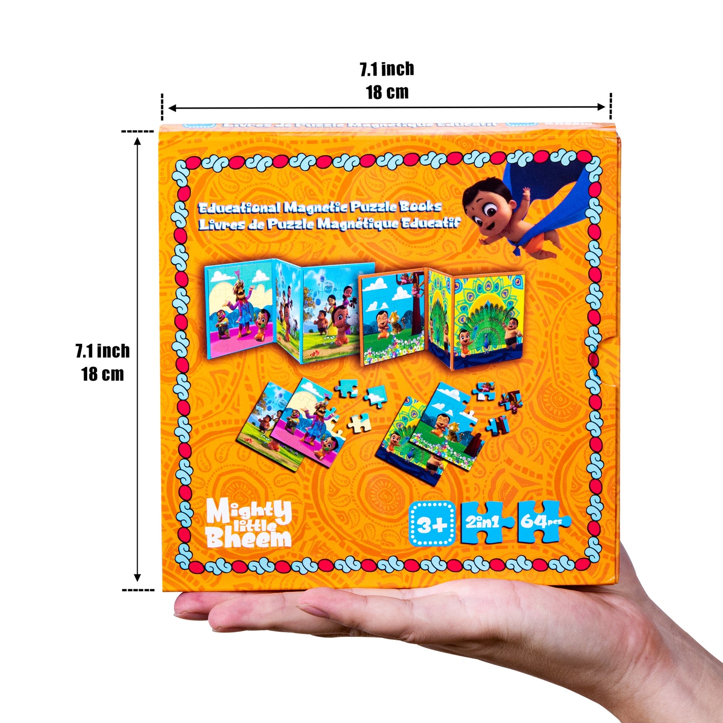 Mighty Little Bheem 2 Pack Magnetic Jigsaw Puzzles – 16 pc