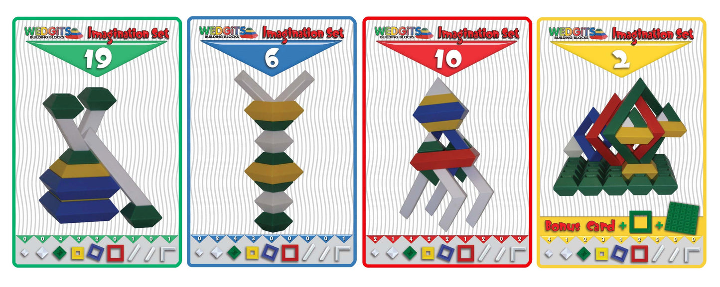 Wedgit Imagination Series Design Cards - Educational Flash Card Set
