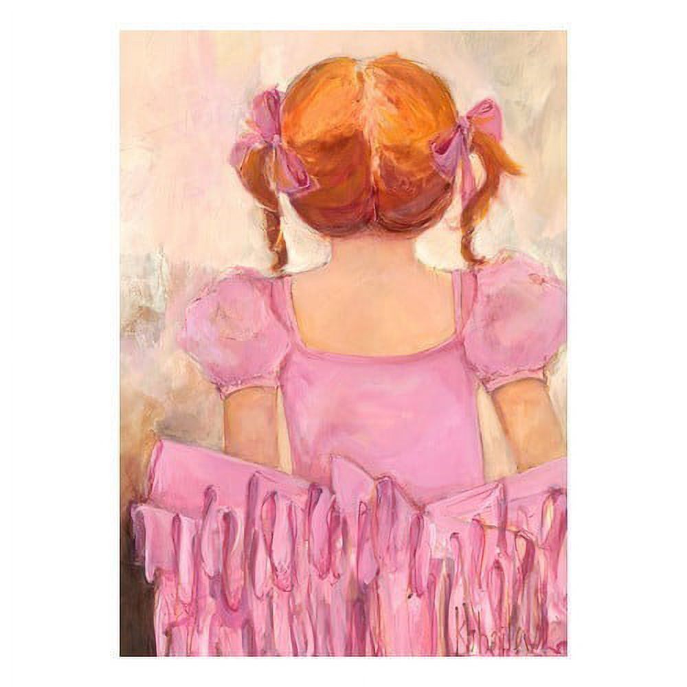 Oopsy Daisys Angelic Ballerina 14 inch Mixed Media Wall Art - Red Haired
