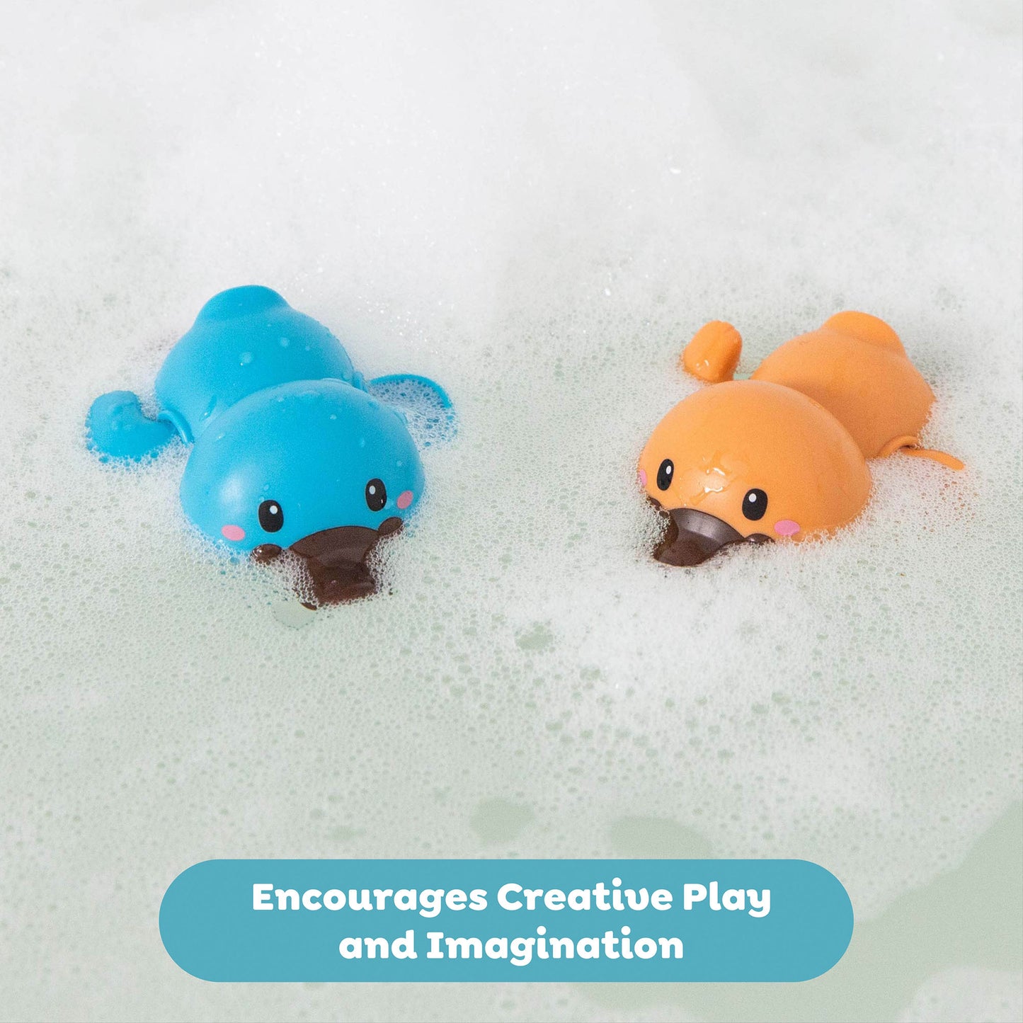 Tiger Tribe Bath Racers Platypuses - Wind-Up Floating Bath Toys