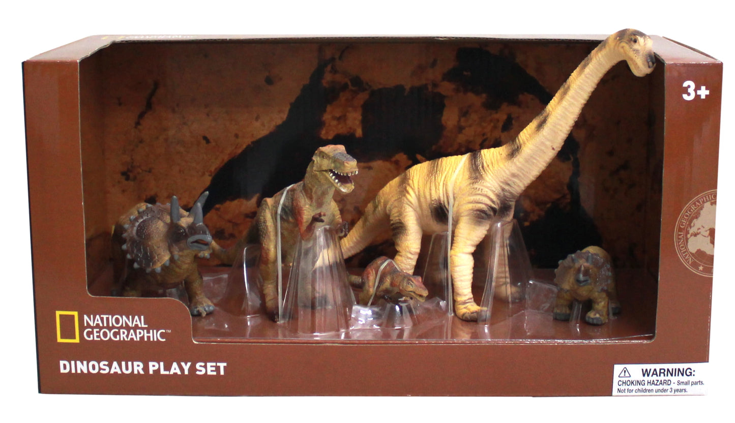 National Geographic Epic Dinosaur Adventure Figurines Set, 5 Pieces
