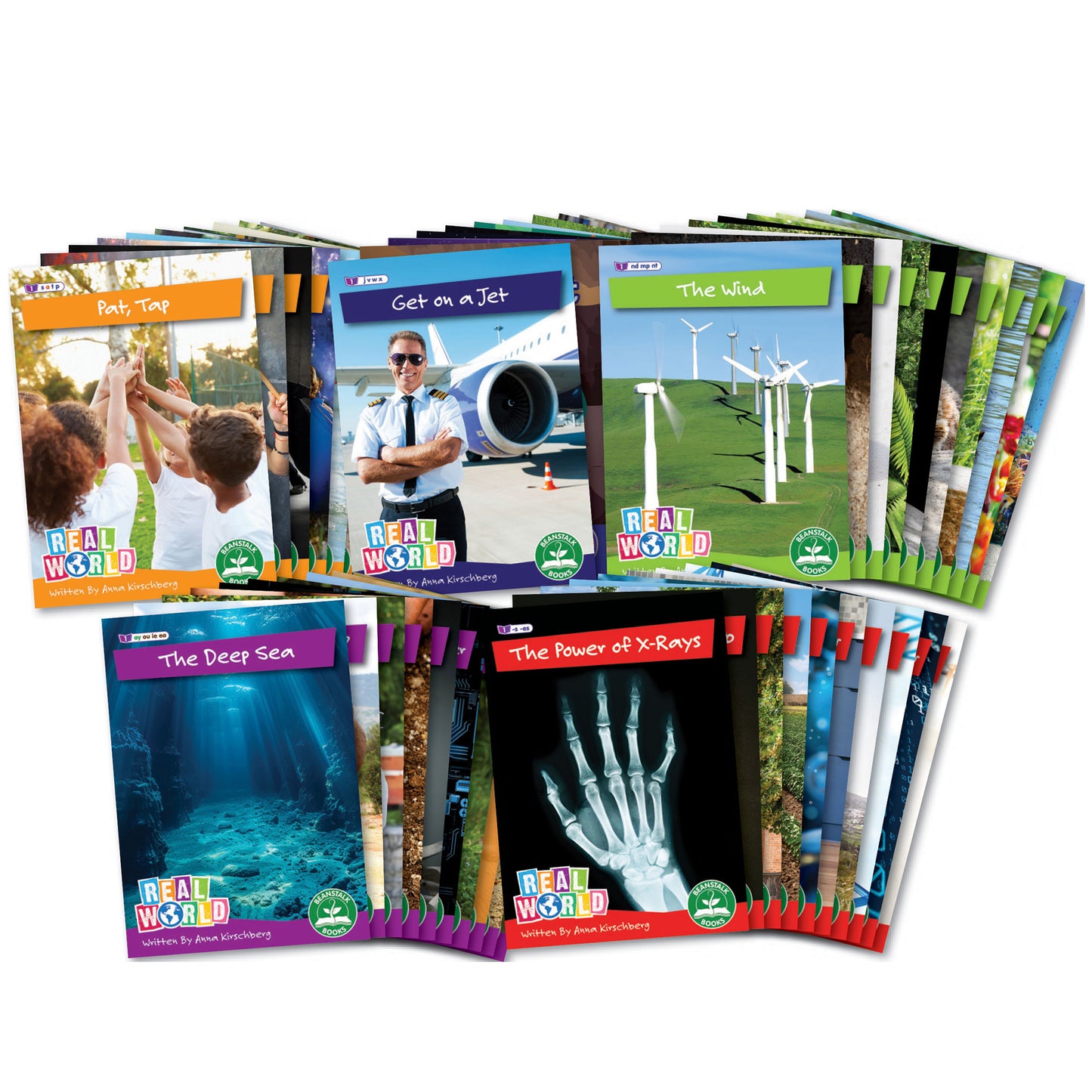 Junior Learning: Real World - Phases 2-6, 60-Book Non-Fiction Hi-Lo Decodables Set