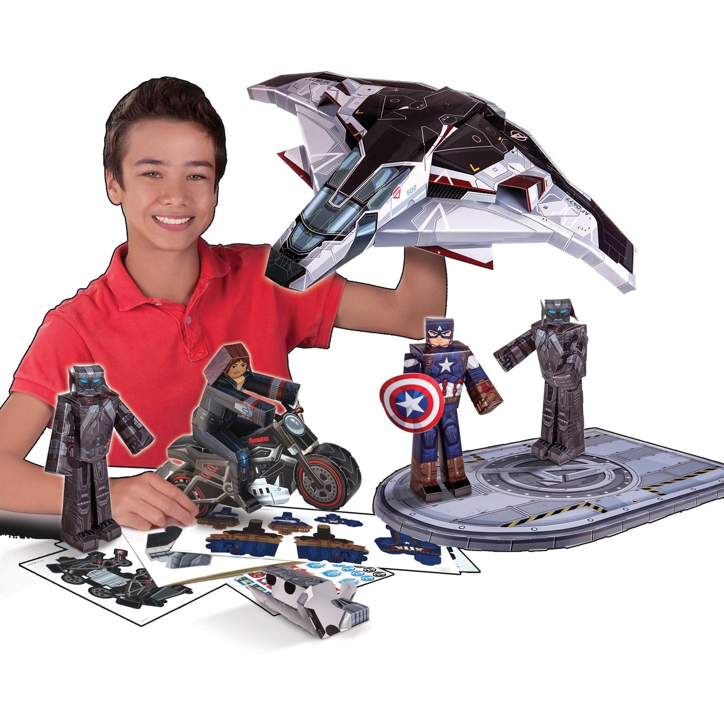 Marvel Age Of Ultron Quinjet Blueprint Vehicle Pack