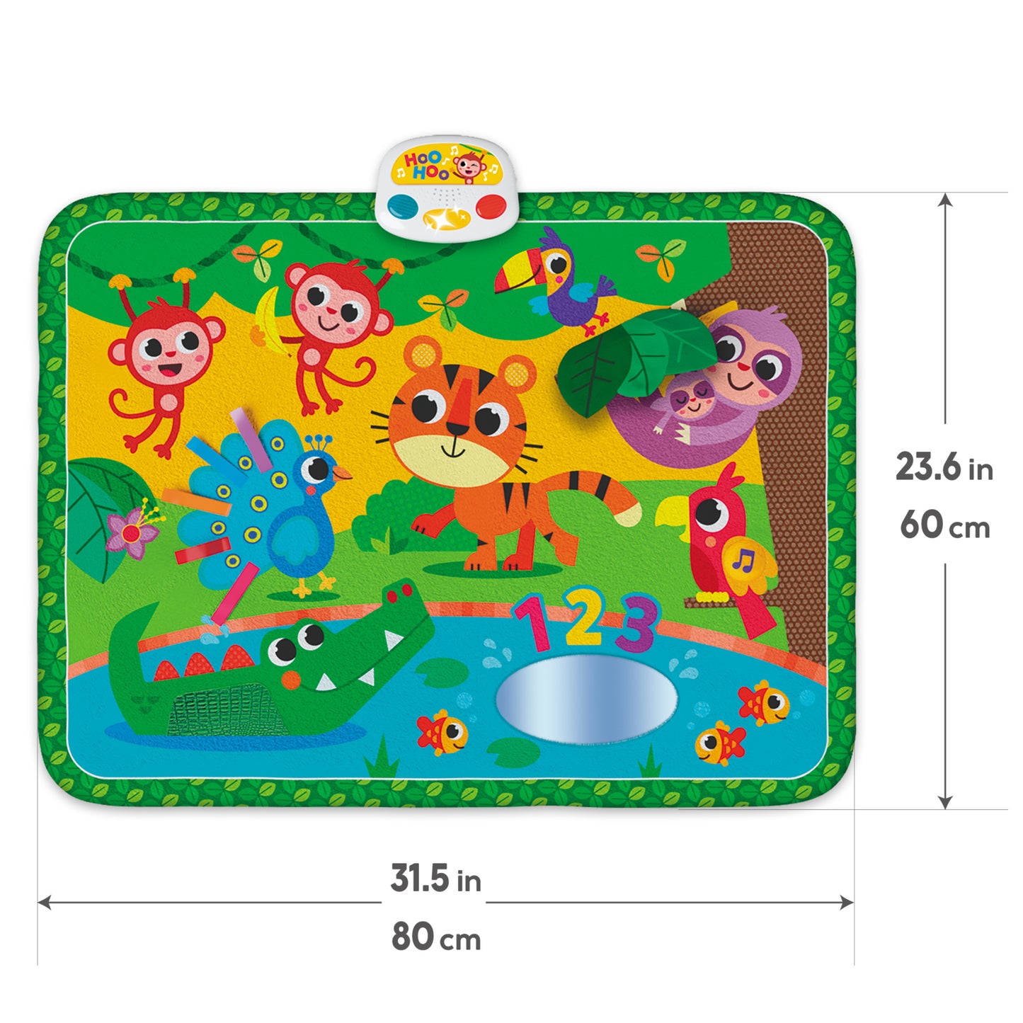 Kids Hits Touch & Play Mat Jungle Pals colorful interactive floor pad with animal sounds and lights