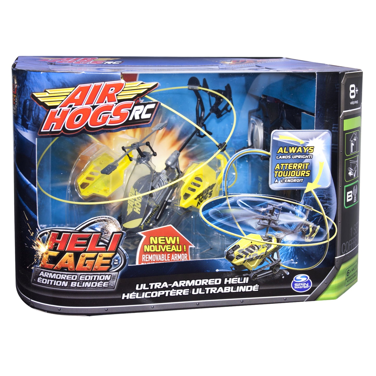 Air Hogs Radio Control Heli Cage - Invincible Flyer - Yellow
