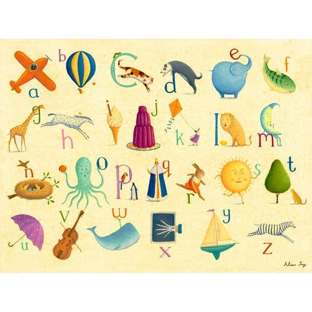 Oopsy Daisy by Alison Jay - Crackle Alphabet Canvas Wall Art - Multicolor