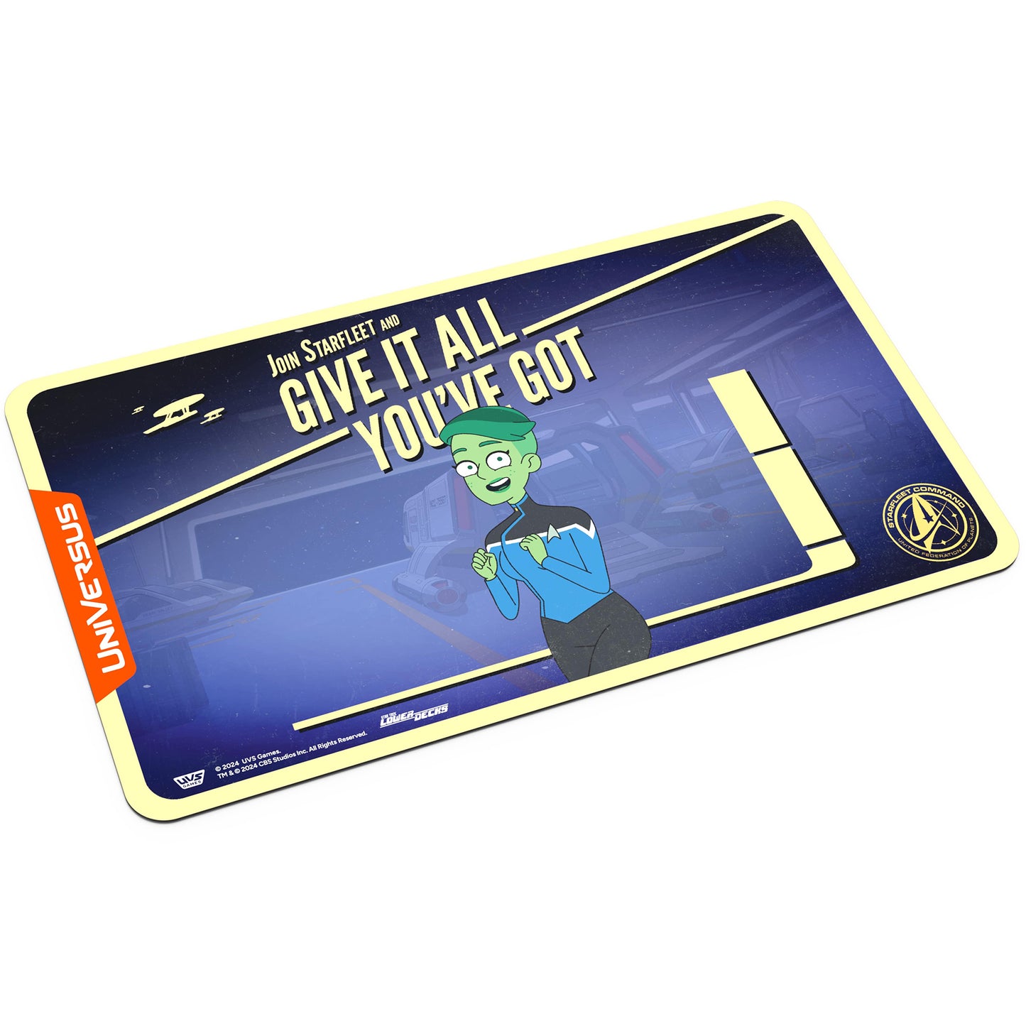 UniVersus Star Trek Lower Decks D’Vana Tendi Neoprene Playmat, 24x14"