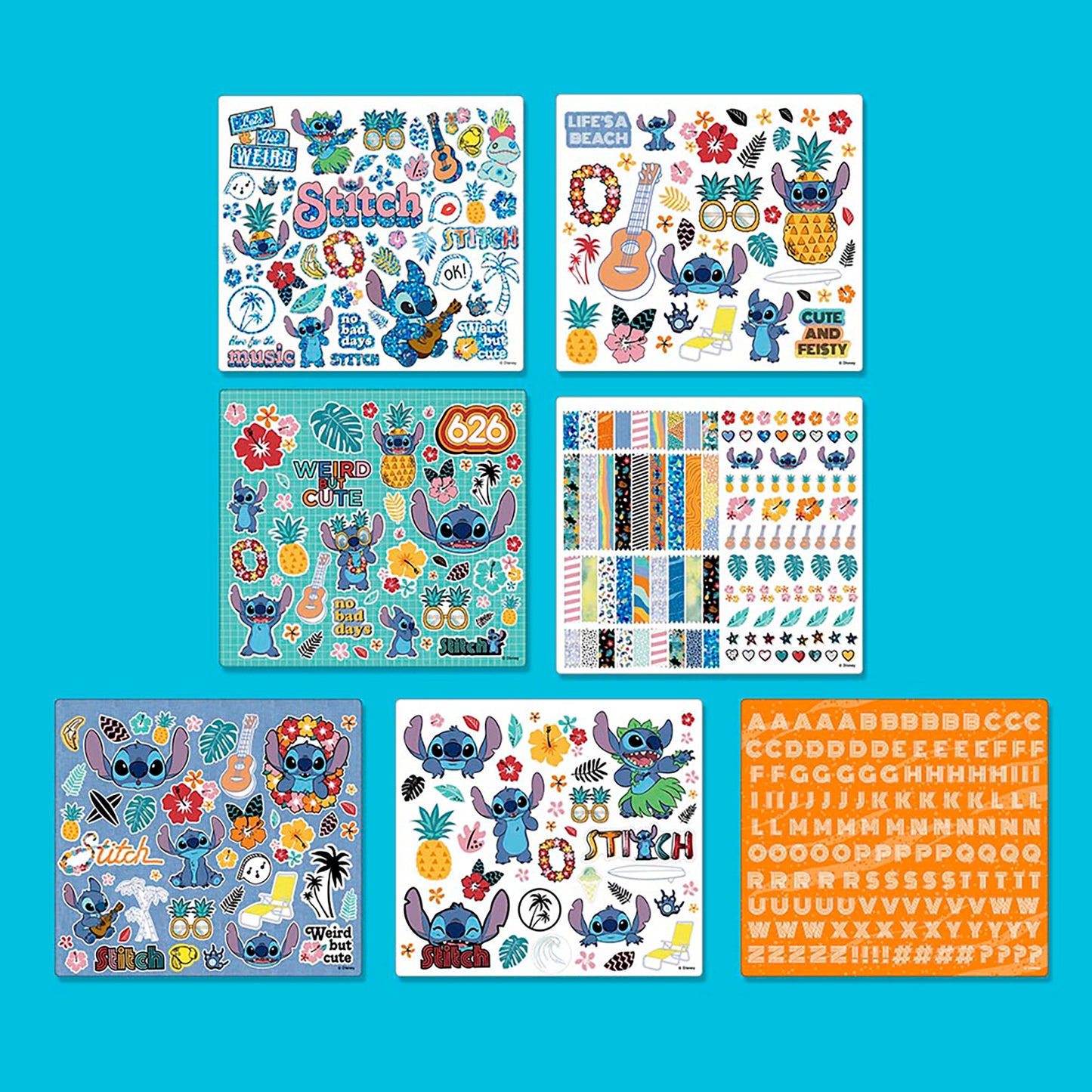 Fashion Angels Disney Stitch Color & Collage Kit - Creative Poster Set for Kids 8+