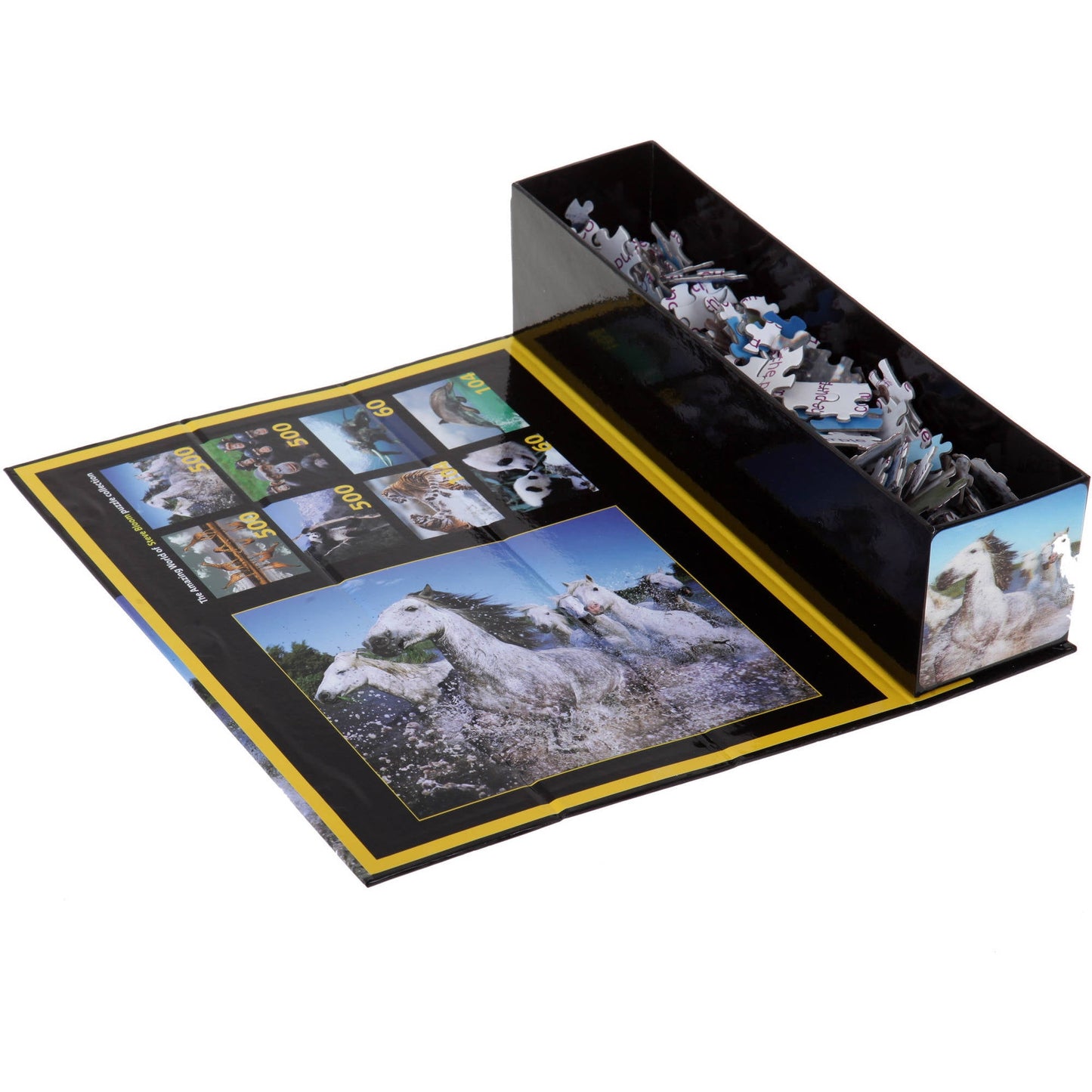 Tri-Coast Lenticular White Horses Puzzle - 500 pc